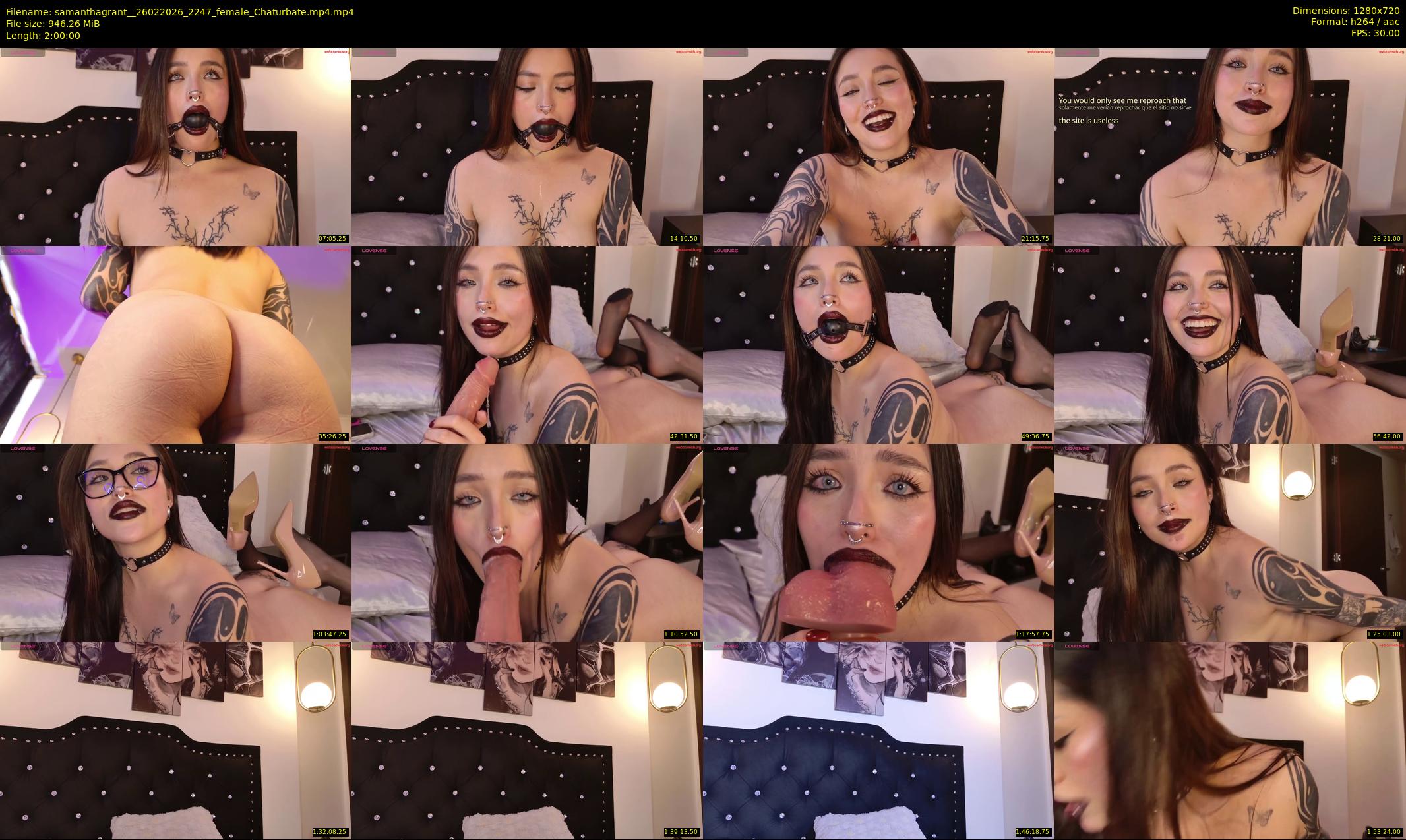 samanthagrant_ — 120 minute Chaturbate female cam show recording, 720p, Feb 26, 2026