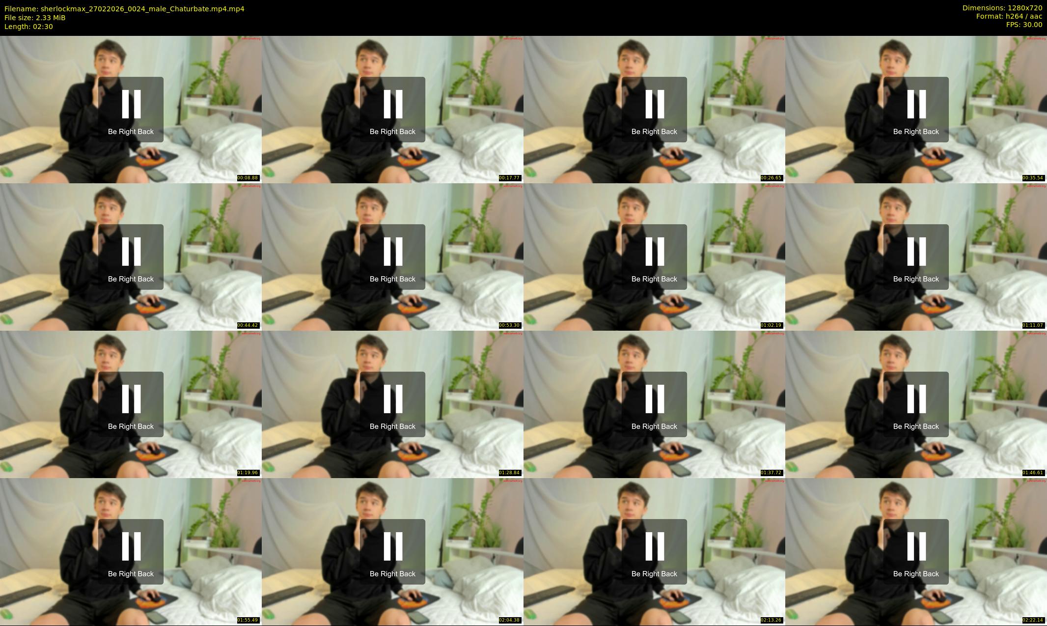 sherlockmax — 3 minute Chaturbate male cam show recording, 720p, Feb 27, 2026