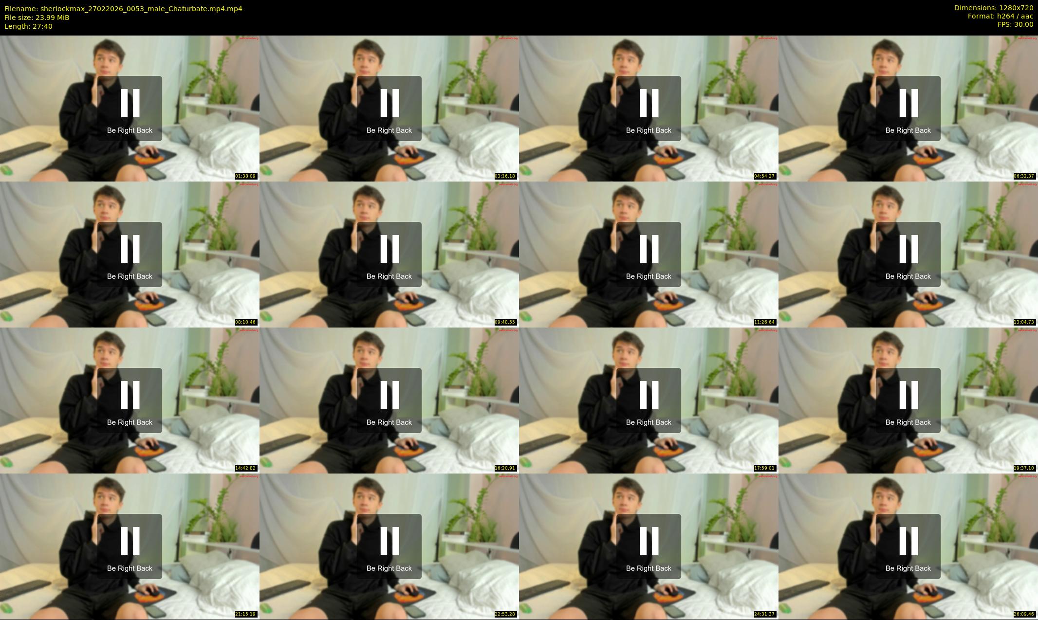 sherlockmax — 28 minute Chaturbate male cam show recording, 720p, Feb 27, 2026