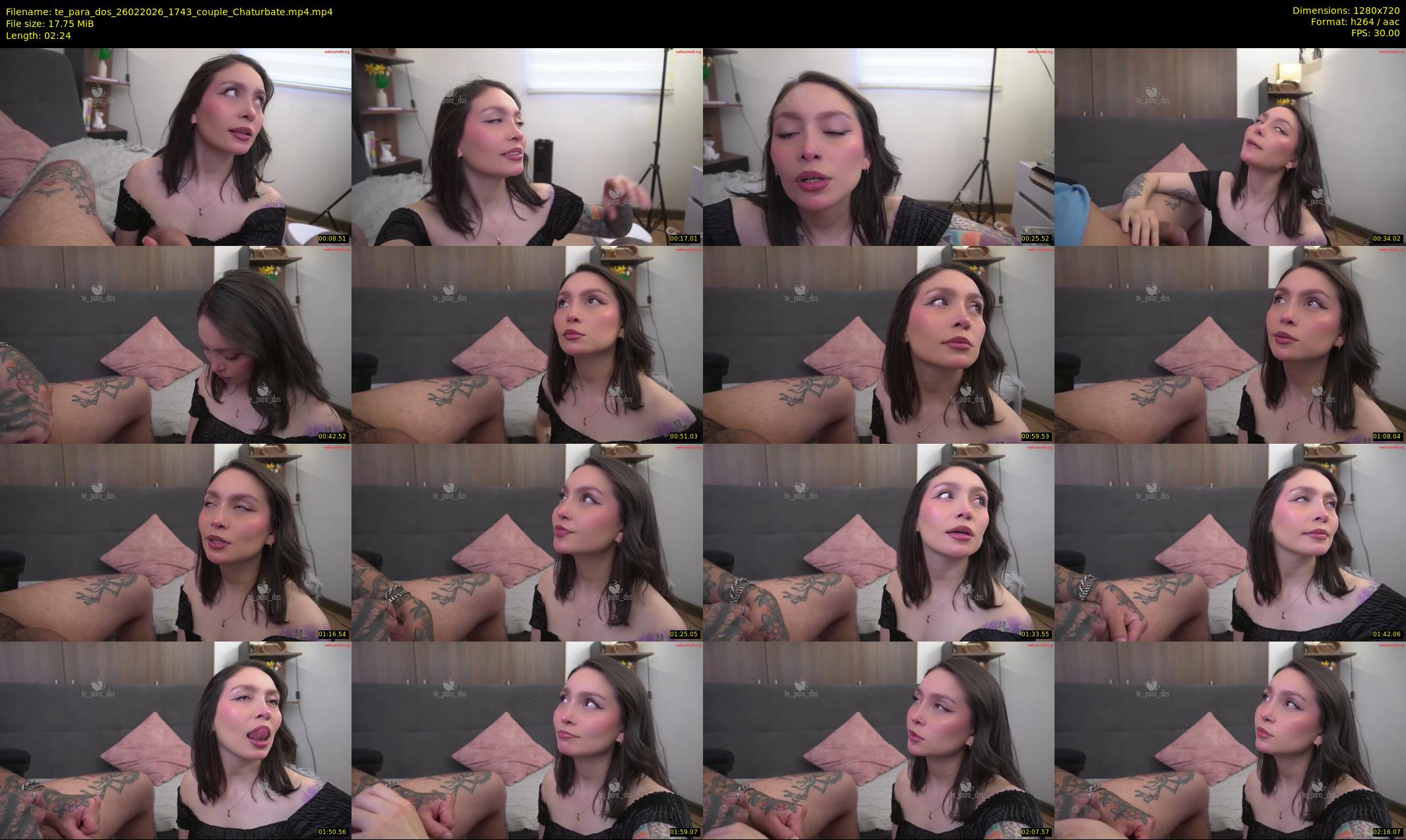 te_para_dos — 3 minute Chaturbate couple cam show recording, 720p, Feb 26, 2026