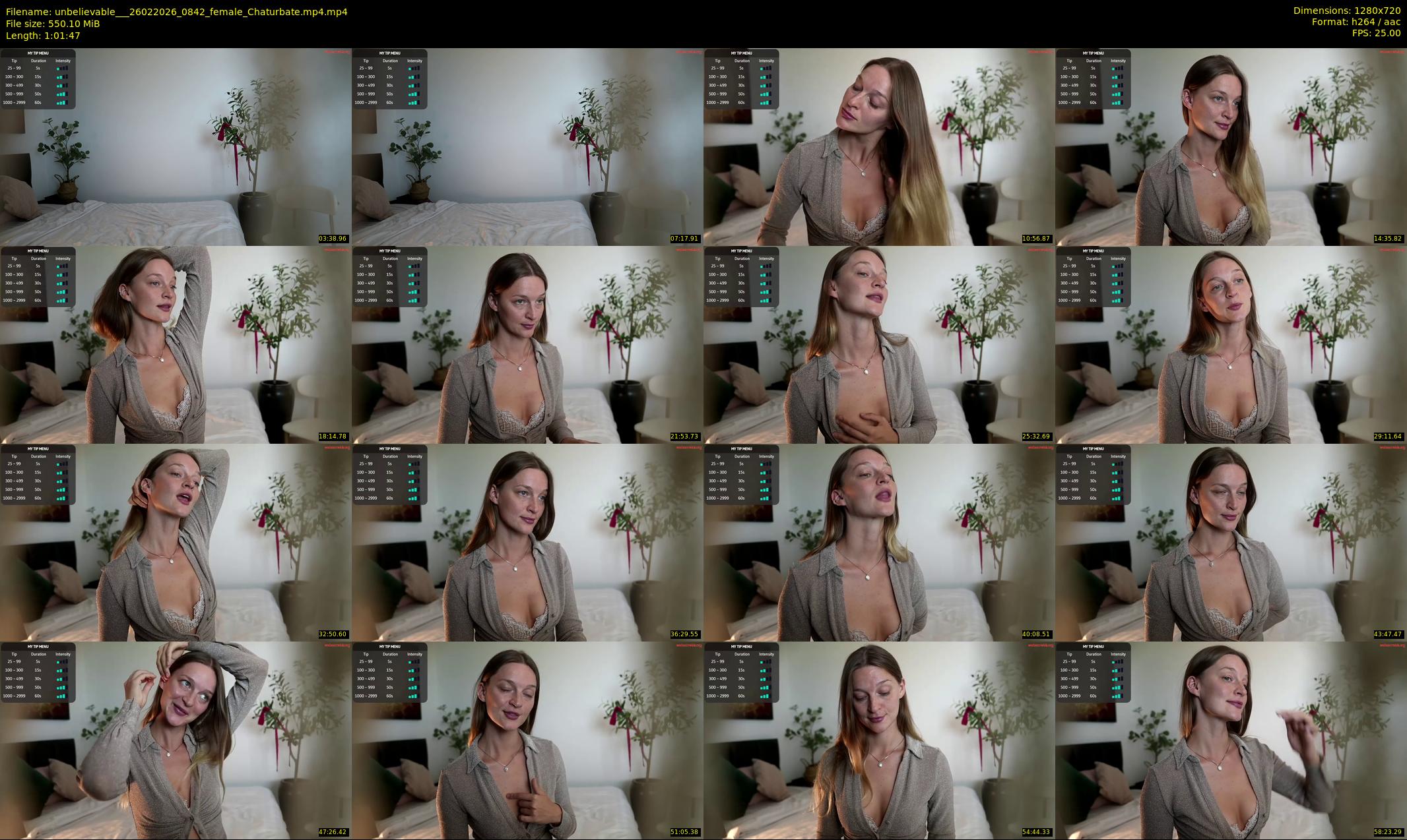 unbelievable__ — 62 minute Chaturbate female cam show recording, 720p, Feb 26, 2026