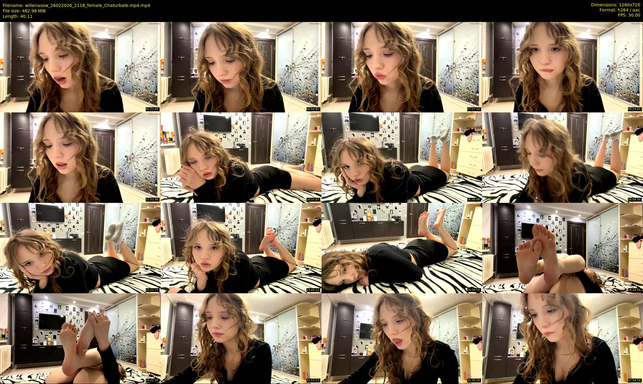 willenasow — 41 minute Chaturbate female cam show recording, 720p, Feb 26, 2026