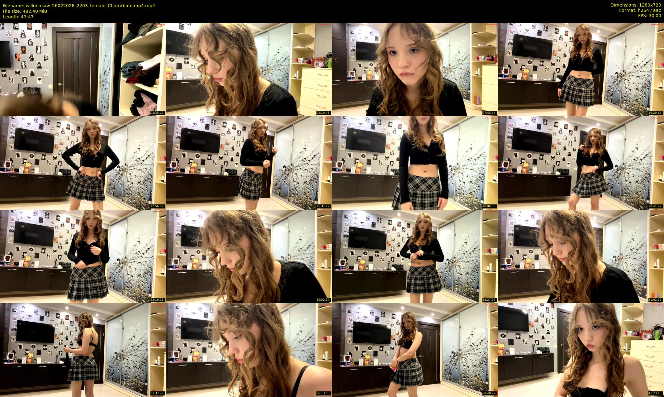 willenasow — 44 minute Chaturbate female cam show recording, 720p, Feb 26, 2026