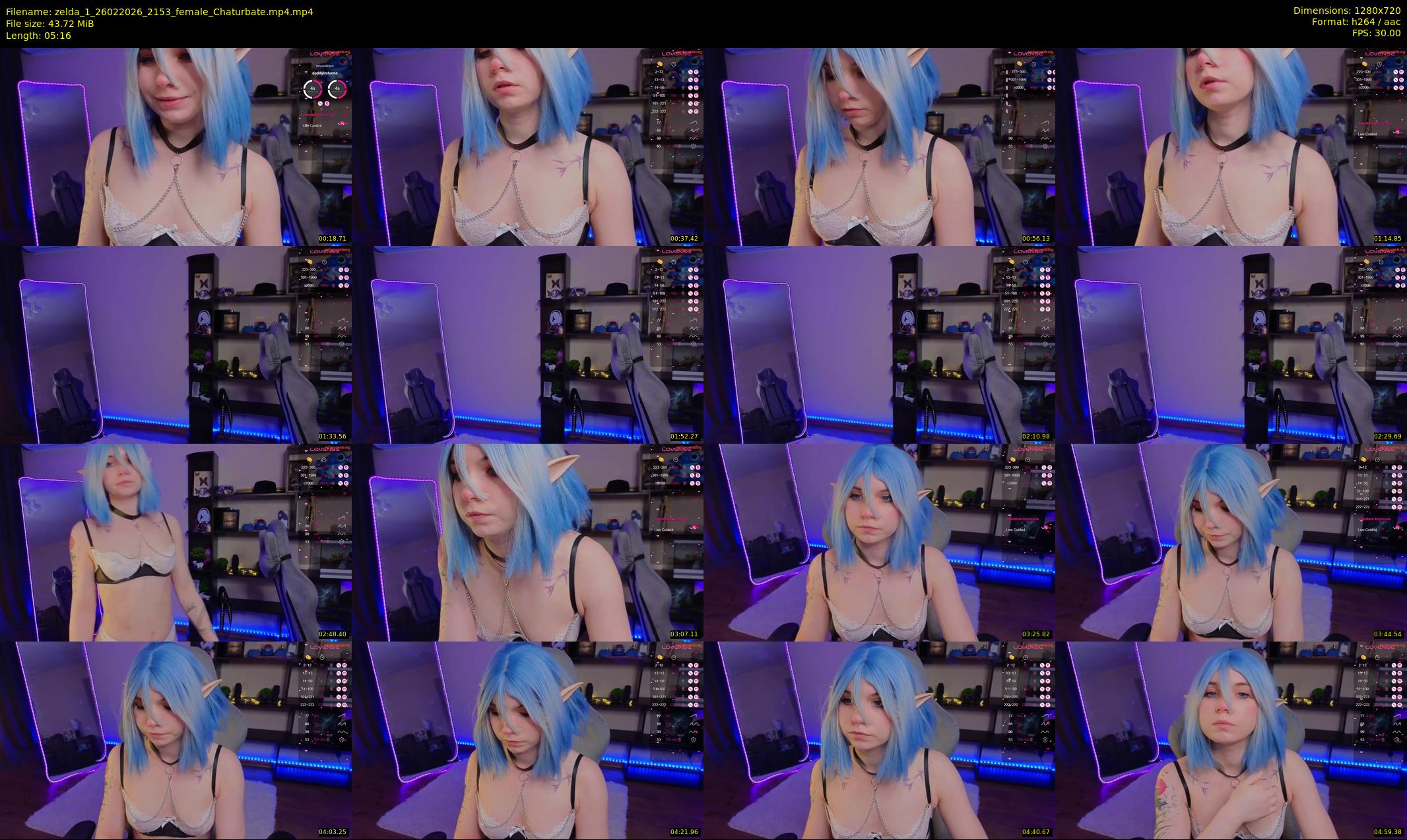 zelda_1 — 6 minute Chaturbate female cam show recording, 720p, Feb 26, 2026