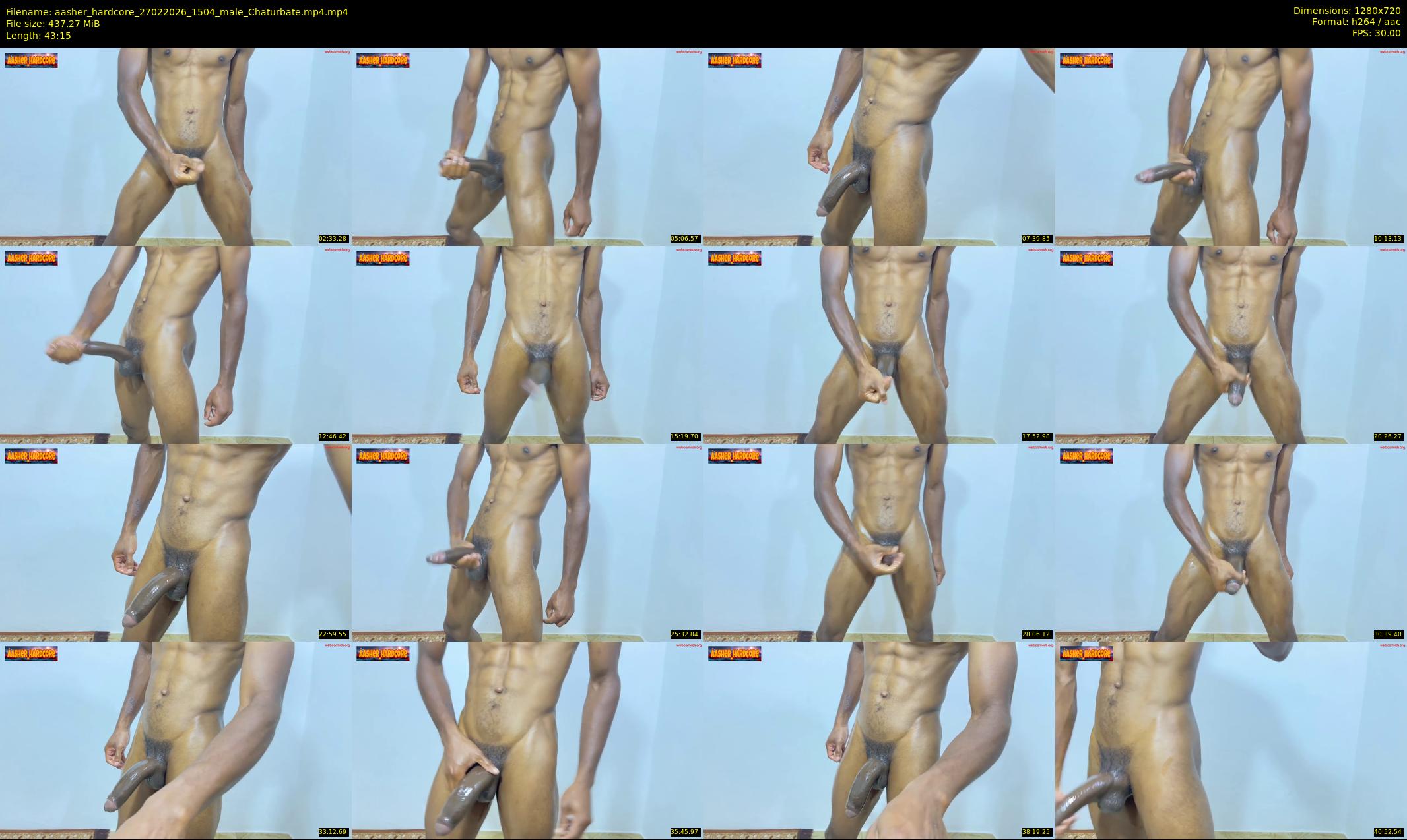 aasher_hardcore — 44 minute Chaturbate male cam show recording, 720p, Feb 27, 2026