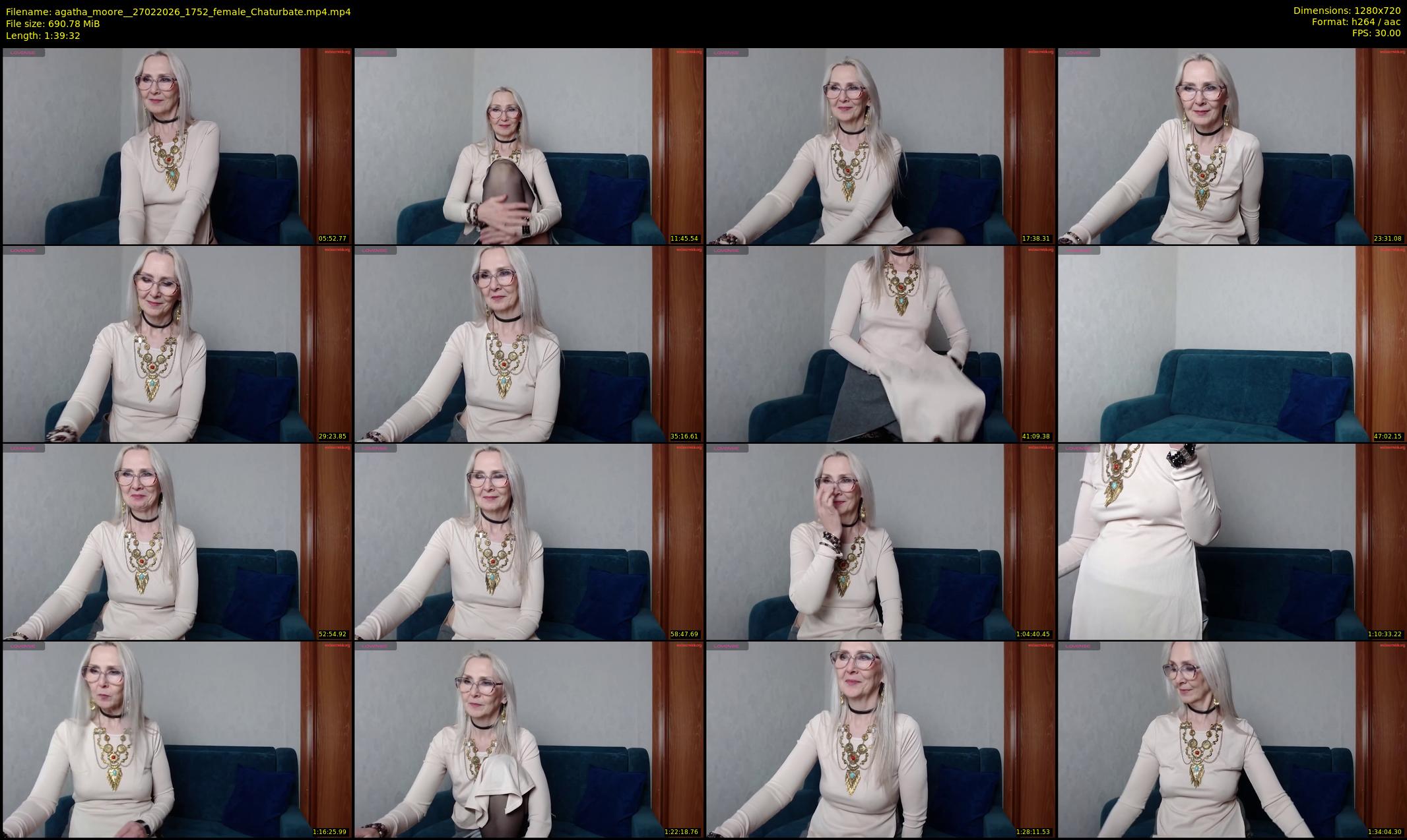 agatha_moore_ — 100 minute Chaturbate female cam show recording, 720p, Feb 27, 2026