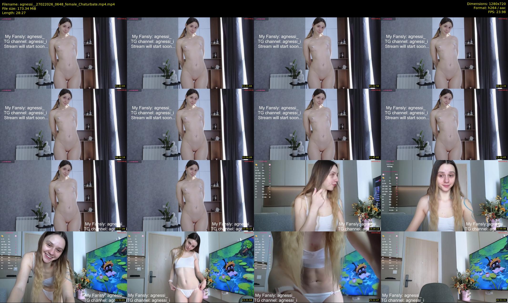 agnessi_ — 29 minute Chaturbate female cam show recording, 720p, Feb 27, 2026