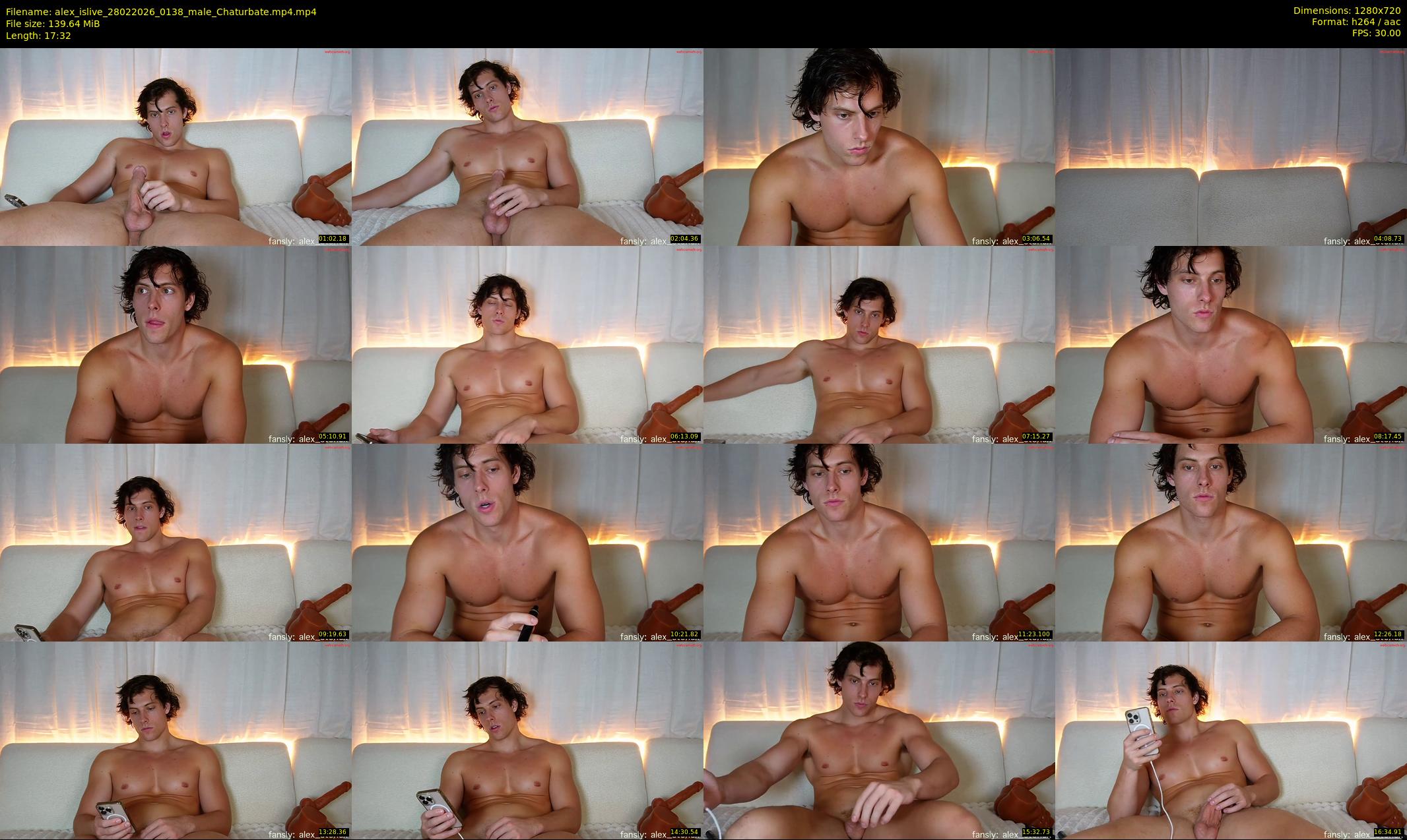 alex_islive — 18 minute Chaturbate male cam show recording, 720p, Feb 28, 2026