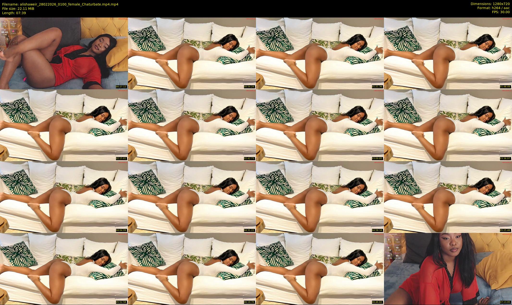 alishaweir — 8 minute Chaturbate female cam show recording, 720p, Feb 28, 2026