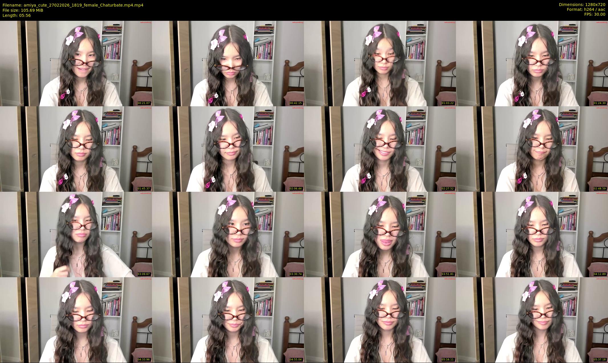 amiya_cute — 6 minute Chaturbate female cam show recording, 720p, Feb 27, 2026