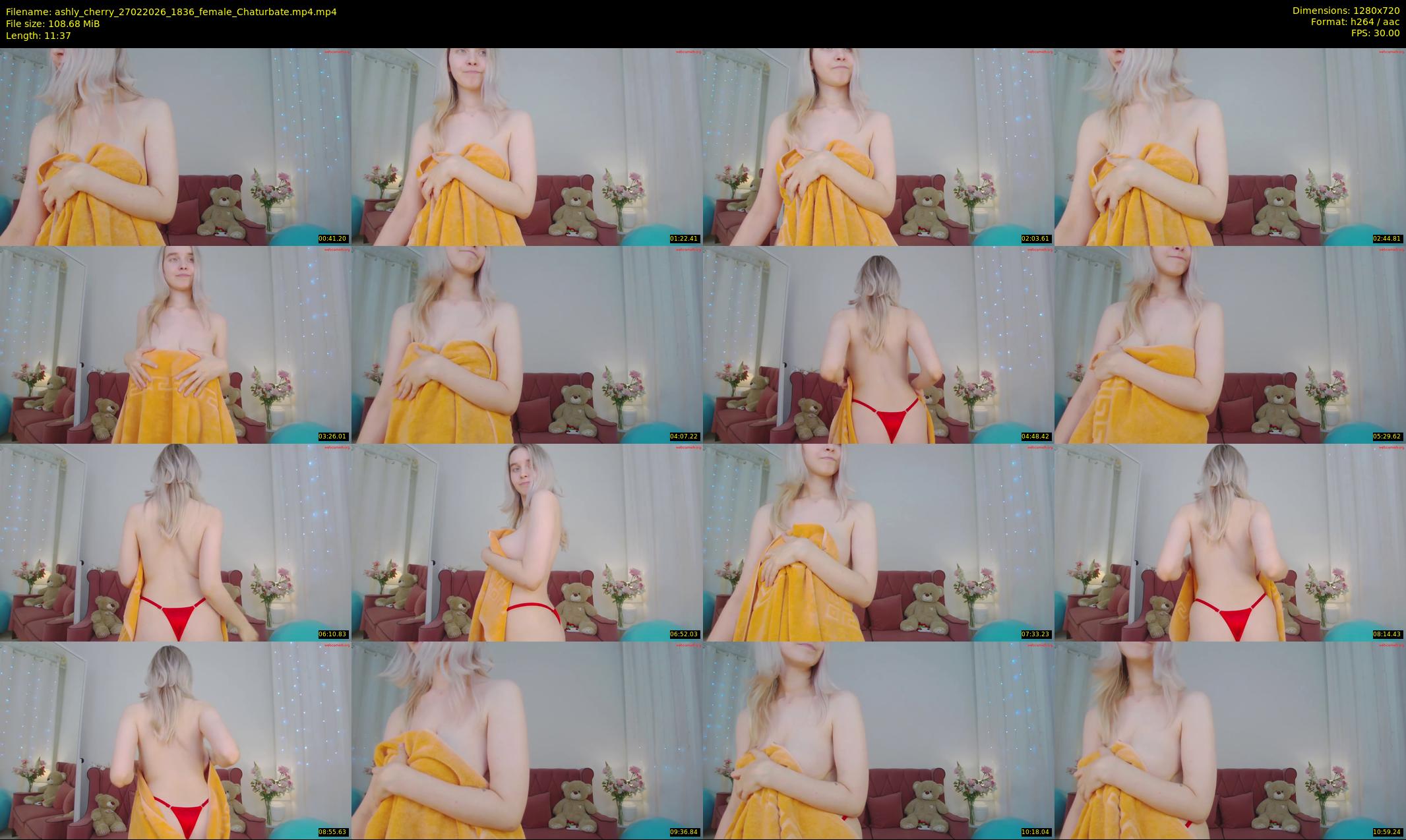 ashly_cherry — 12 minute Chaturbate female cam show recording, 720p, Feb 27, 2026
