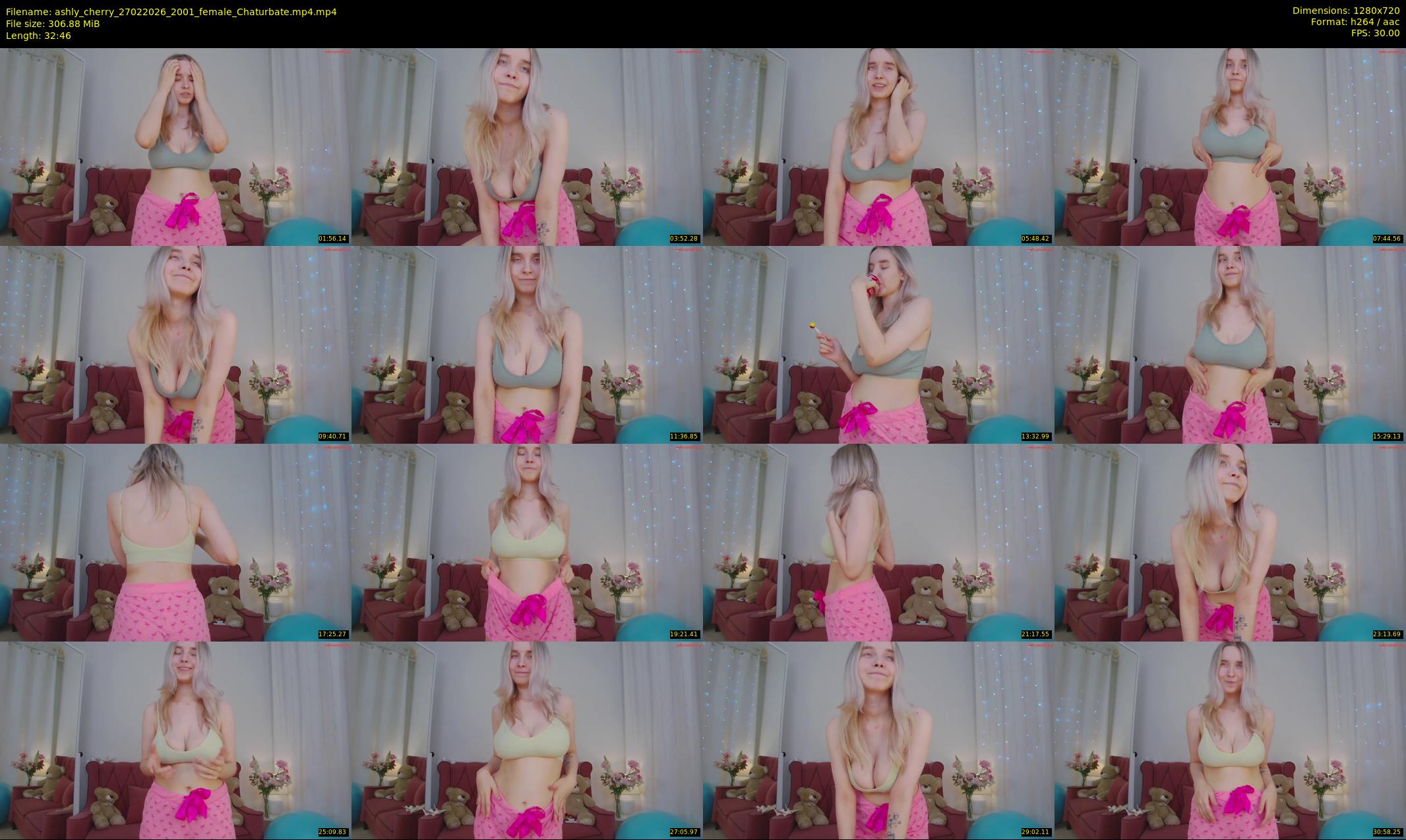 ashly_cherry — 33 minute Chaturbate female cam show recording, 720p, Feb 27, 2026