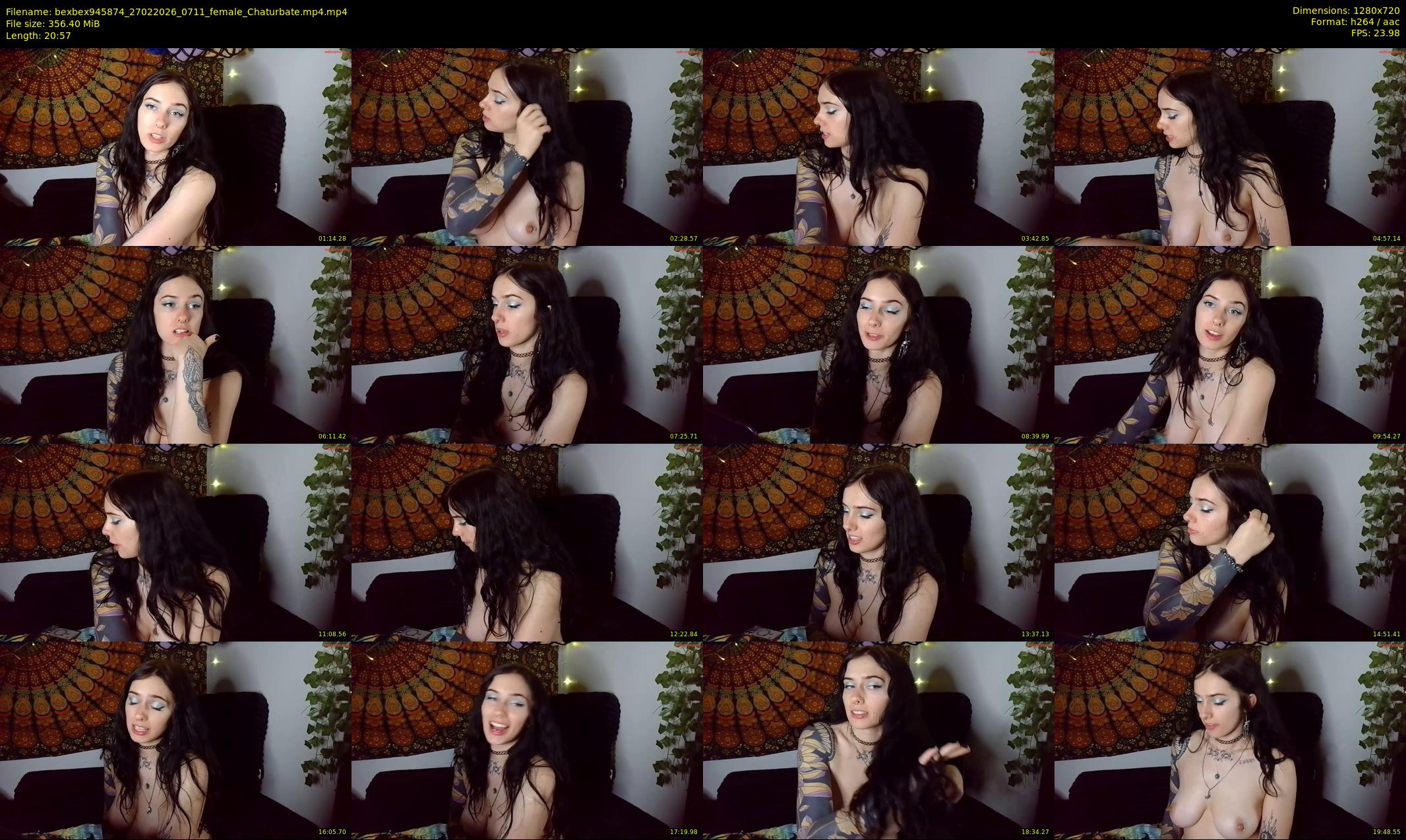 bexbex945874 — 21 minute Chaturbate female cam show recording, 720p, Feb 27, 2026