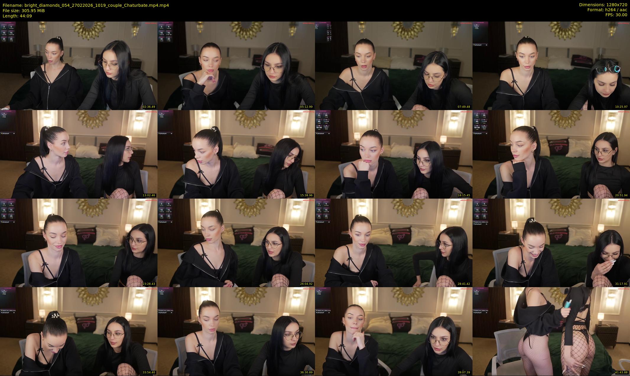 bright_diamonds_054 — 45 minute Chaturbate couple cam show recording, 720p, Feb 27, 2026