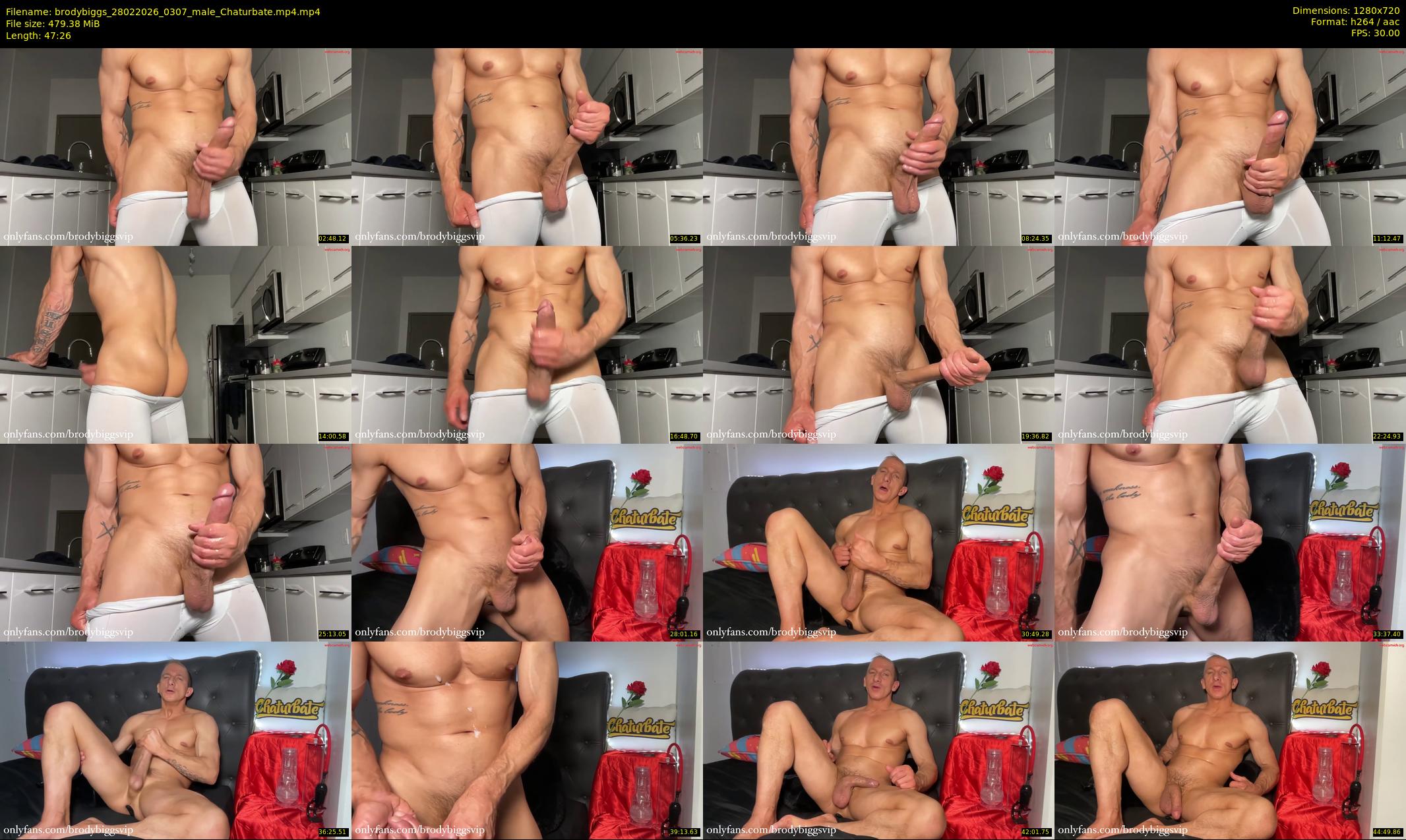 brodybiggs — 48 minute Chaturbate male cam show recording, 720p, Feb 28, 2026