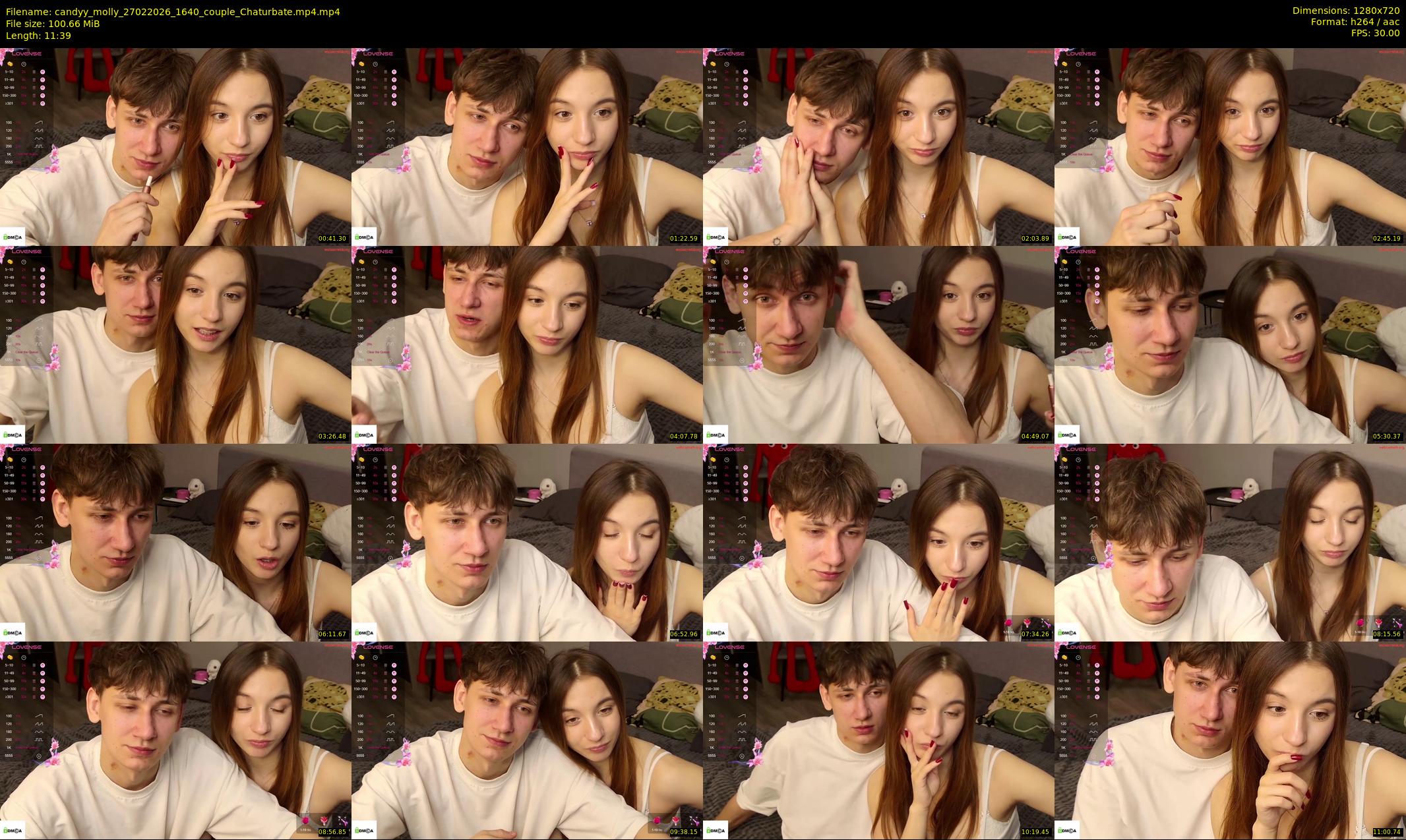 candyy_molly — 12 minute Chaturbate couple cam show recording, 720p, Feb 27, 2026