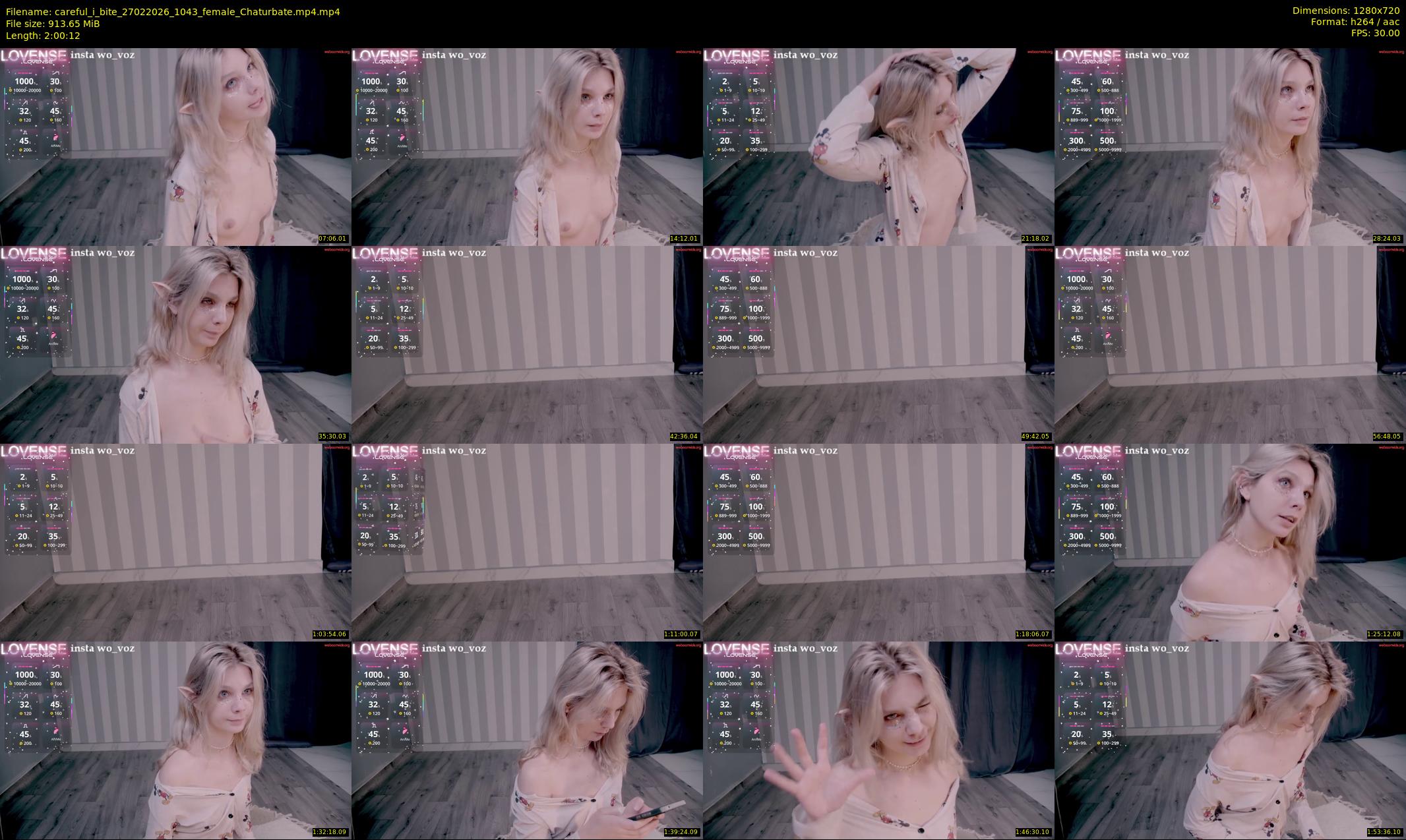 careful_i_bite — 121 minute Chaturbate female cam show recording, 720p, Feb 27, 2026