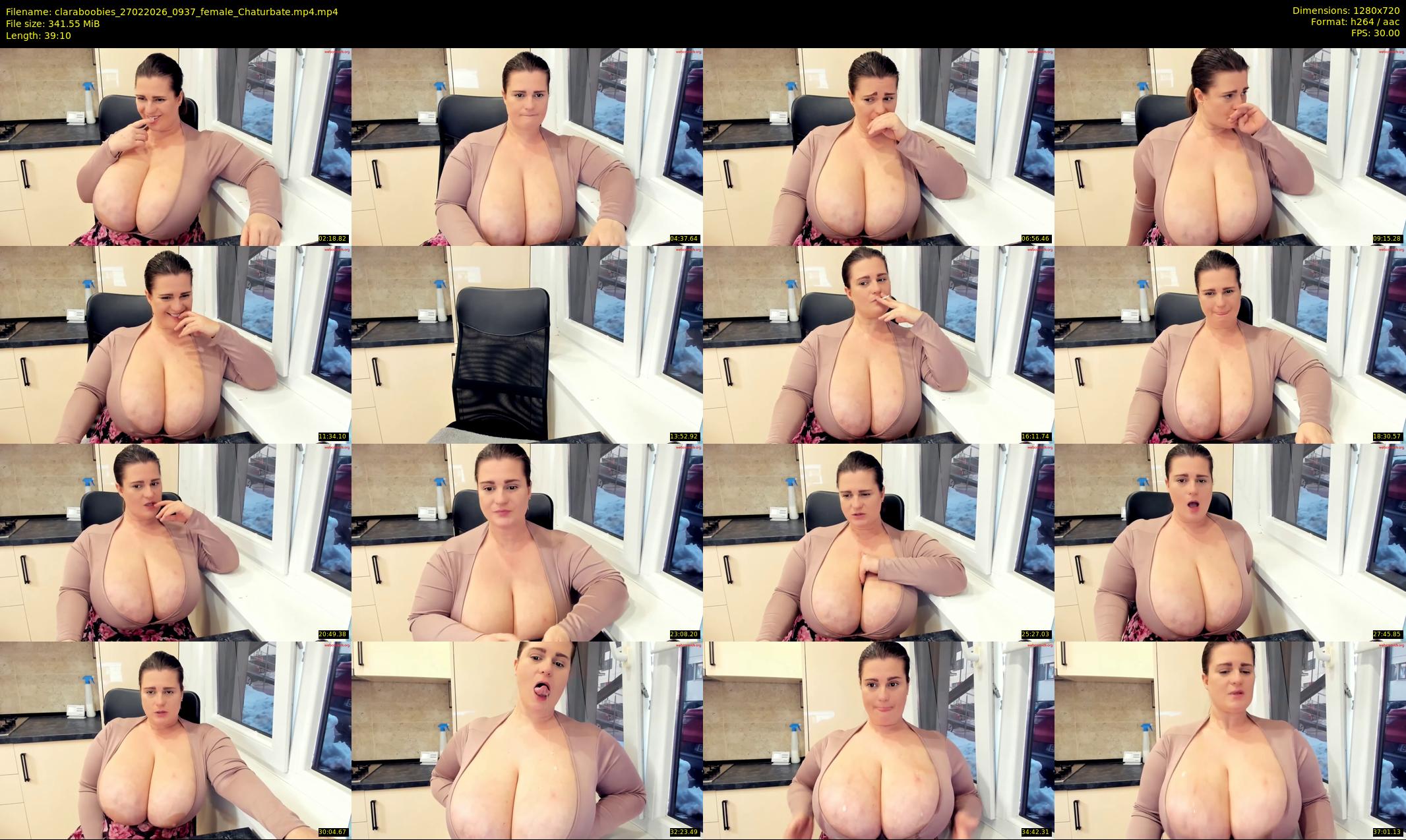 claraboobies — 40 minute Chaturbate female cam show recording, 720p, Feb 27, 2026