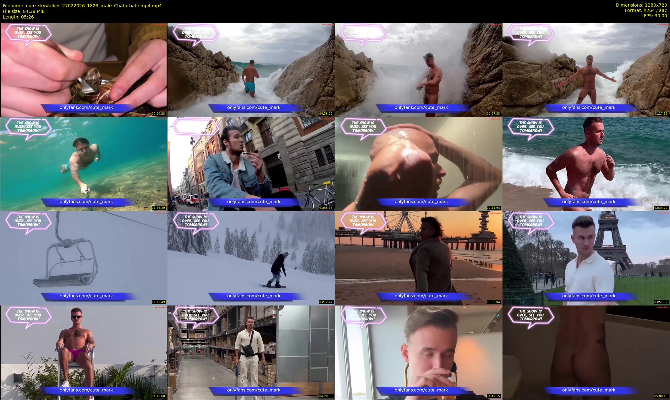 cute_skywalker — 6 minute Chaturbate male cam show recording, 720p, Feb 27, 2026
