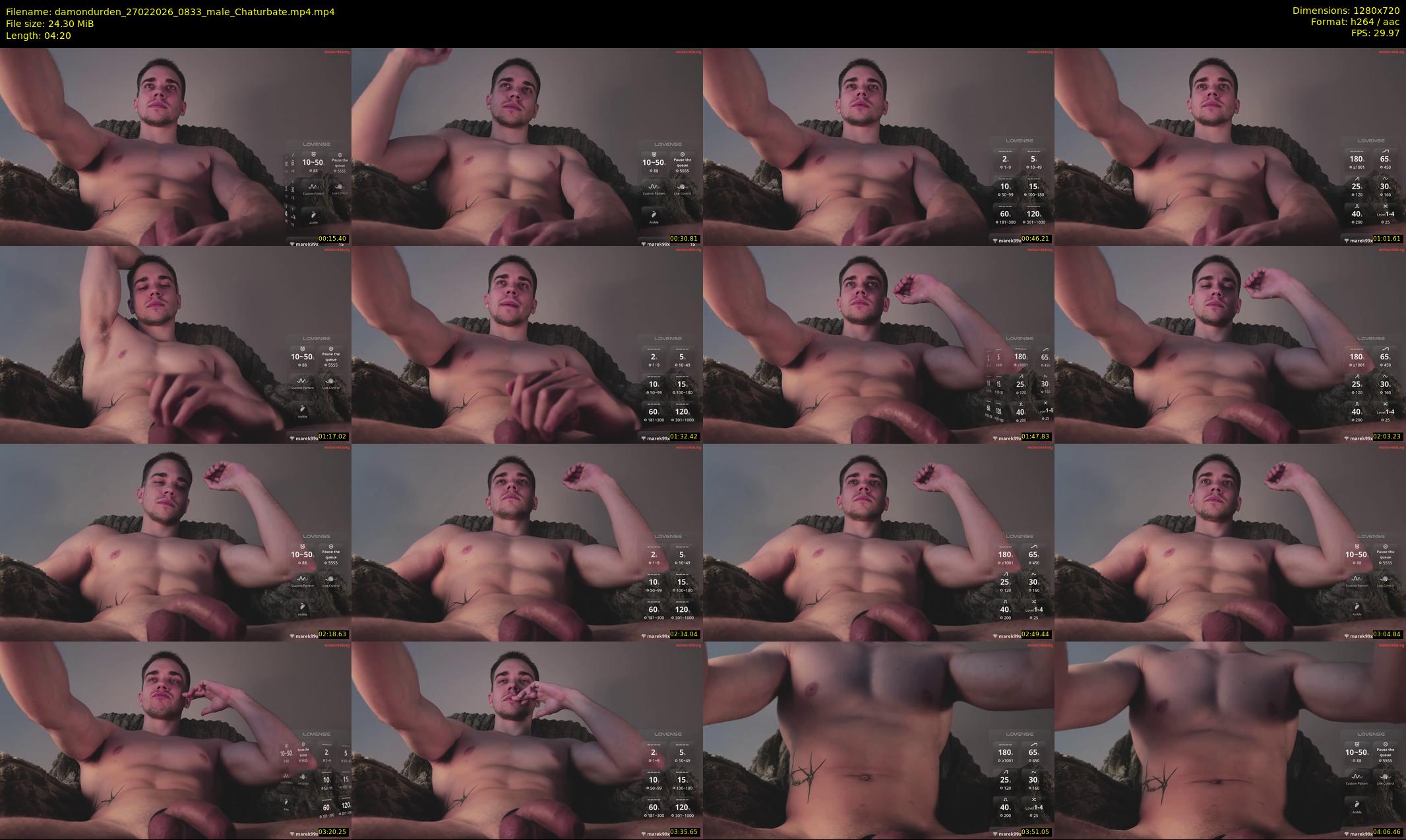 damondurden — 5 minute Chaturbate male cam show recording, 720p, Feb 27, 2026