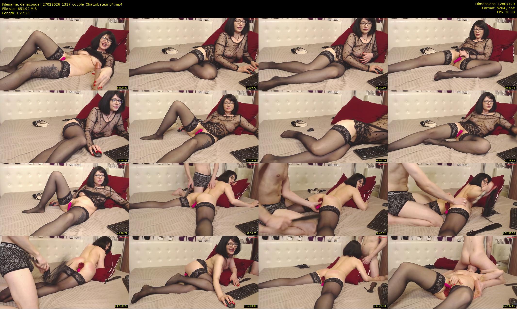 danacougar — 88 minute Chaturbate female cam show recording, 720p, Feb 27, 2026