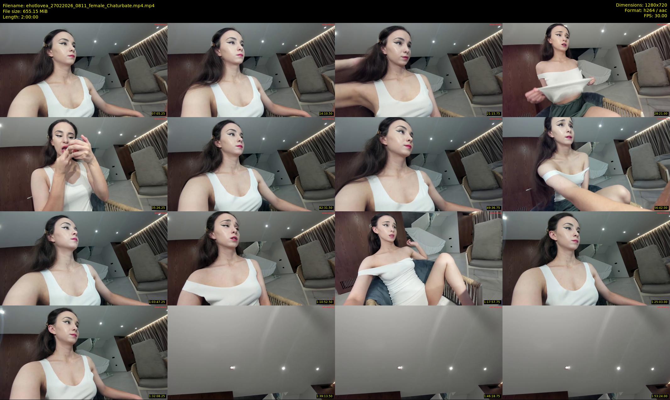 ehotlovea — 120 minute Chaturbate female cam show recording, 720p, Feb 27, 2026