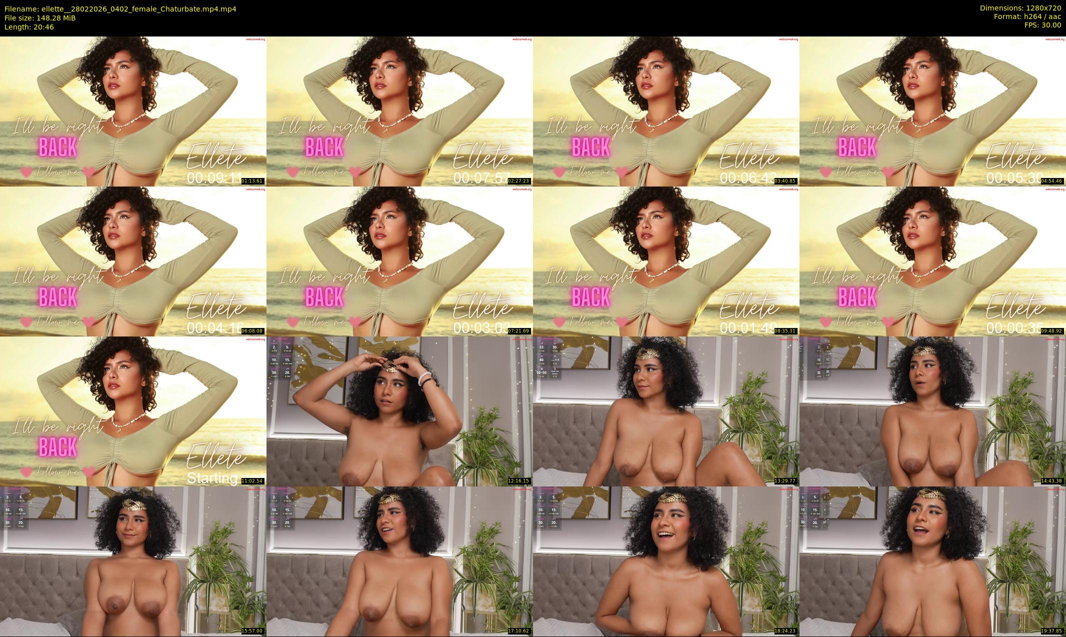 ellette_ — 21 minute Chaturbate female cam show recording, 720p, Feb 28, 2026
