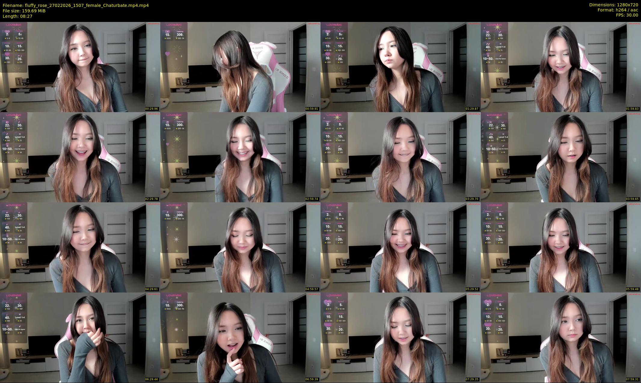 fluffy_rose — 9 minute Chaturbate female cam show recording, 720p, Feb 27, 2026