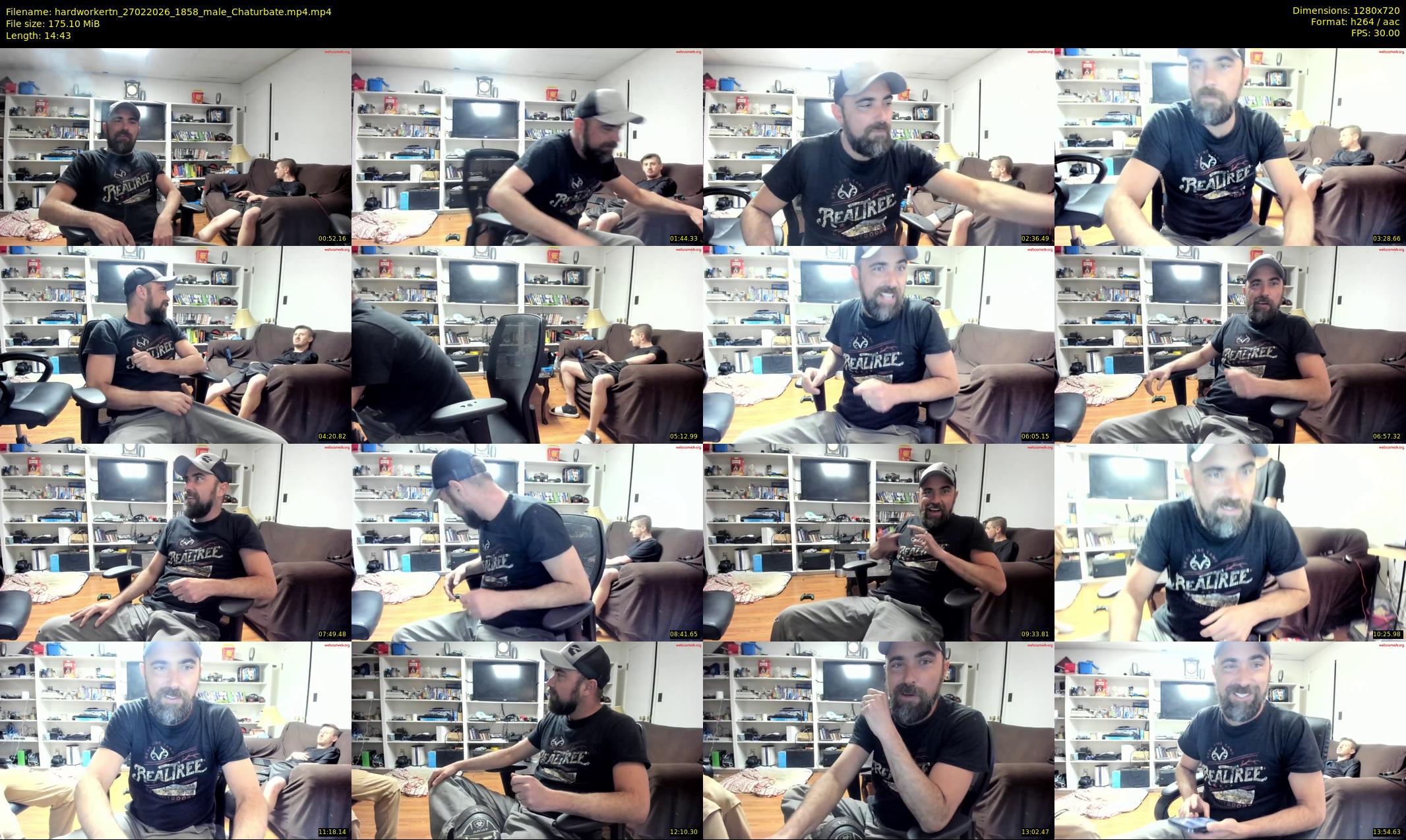 hardworkertn — 15 minute Chaturbate male cam show recording, 720p, Feb 27, 2026