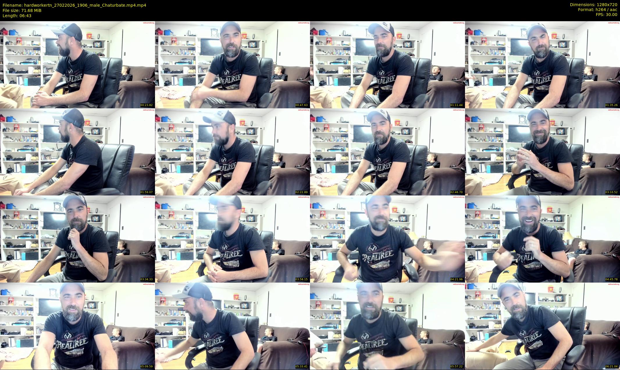 hardworkertn — 7 minute Chaturbate male cam show recording, 720p, Feb 27, 2026
