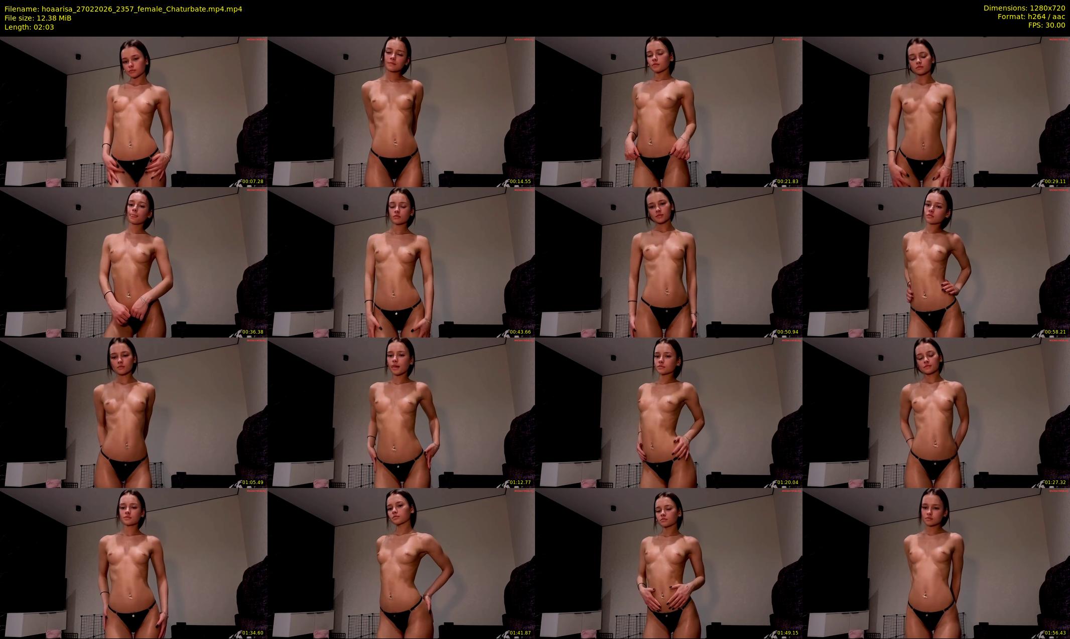 hoaarisa — 3 minute Chaturbate female cam show recording, 720p, Feb 27, 2026