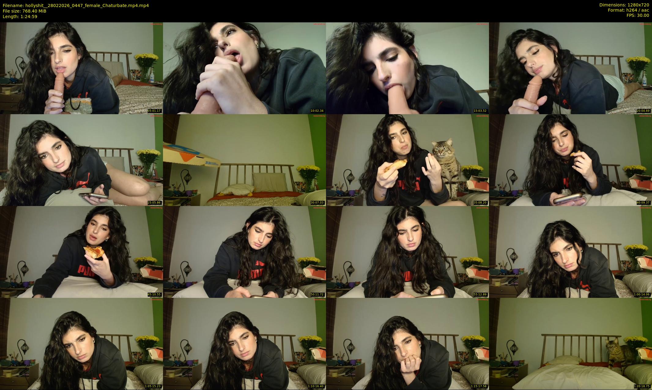hollyshit_ — 85 minute Chaturbate female cam show recording, 720p, Feb 28, 2026