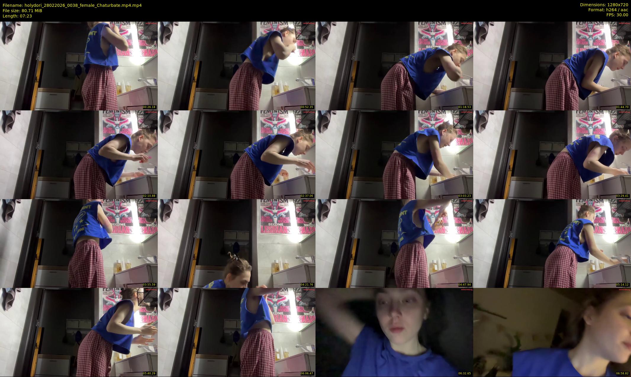 holydori — 8 minute Chaturbate female cam show recording, 720p, Feb 28, 2026