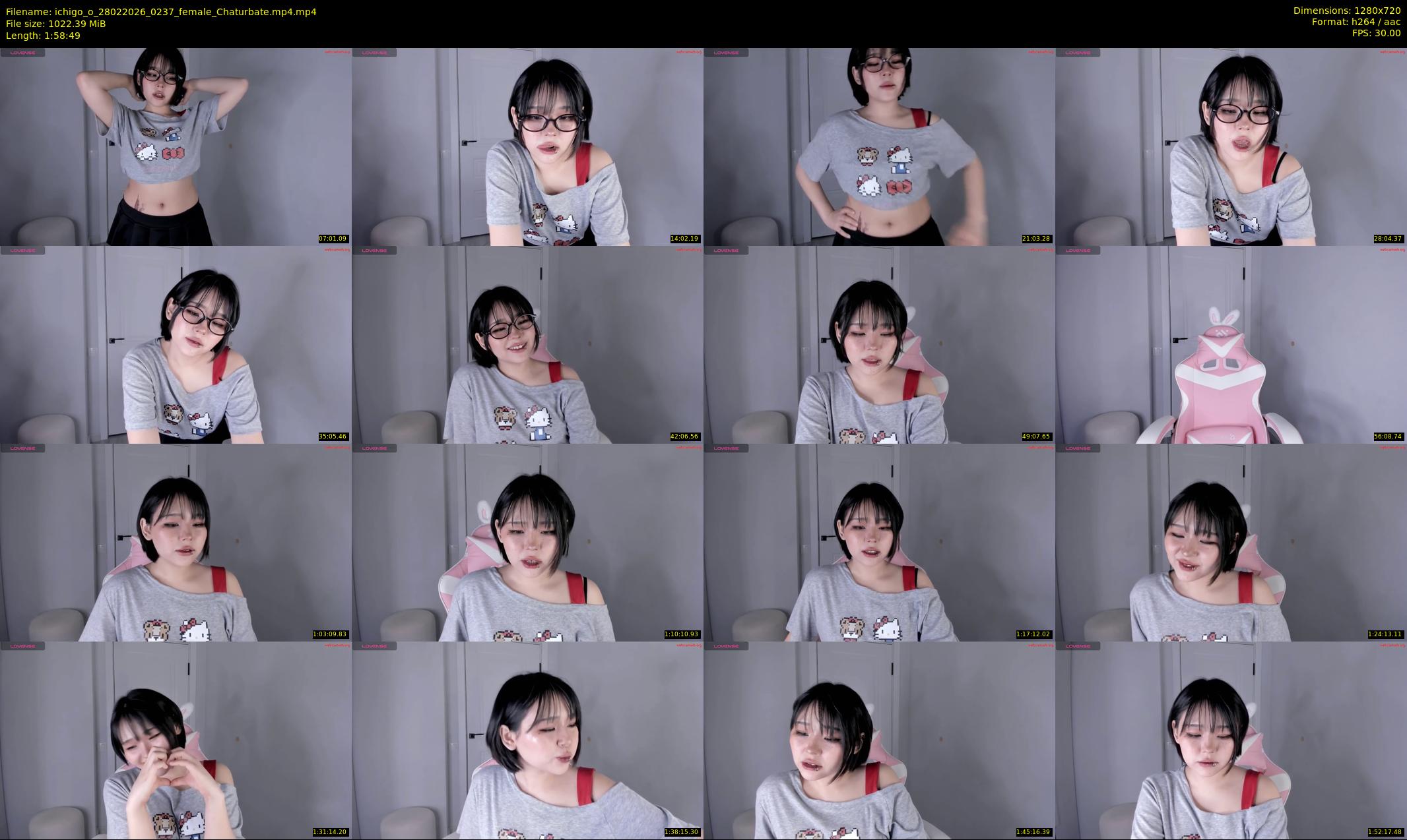 ichigo_o — 119 minute Chaturbate female cam show recording, 720p, Feb 28, 2026