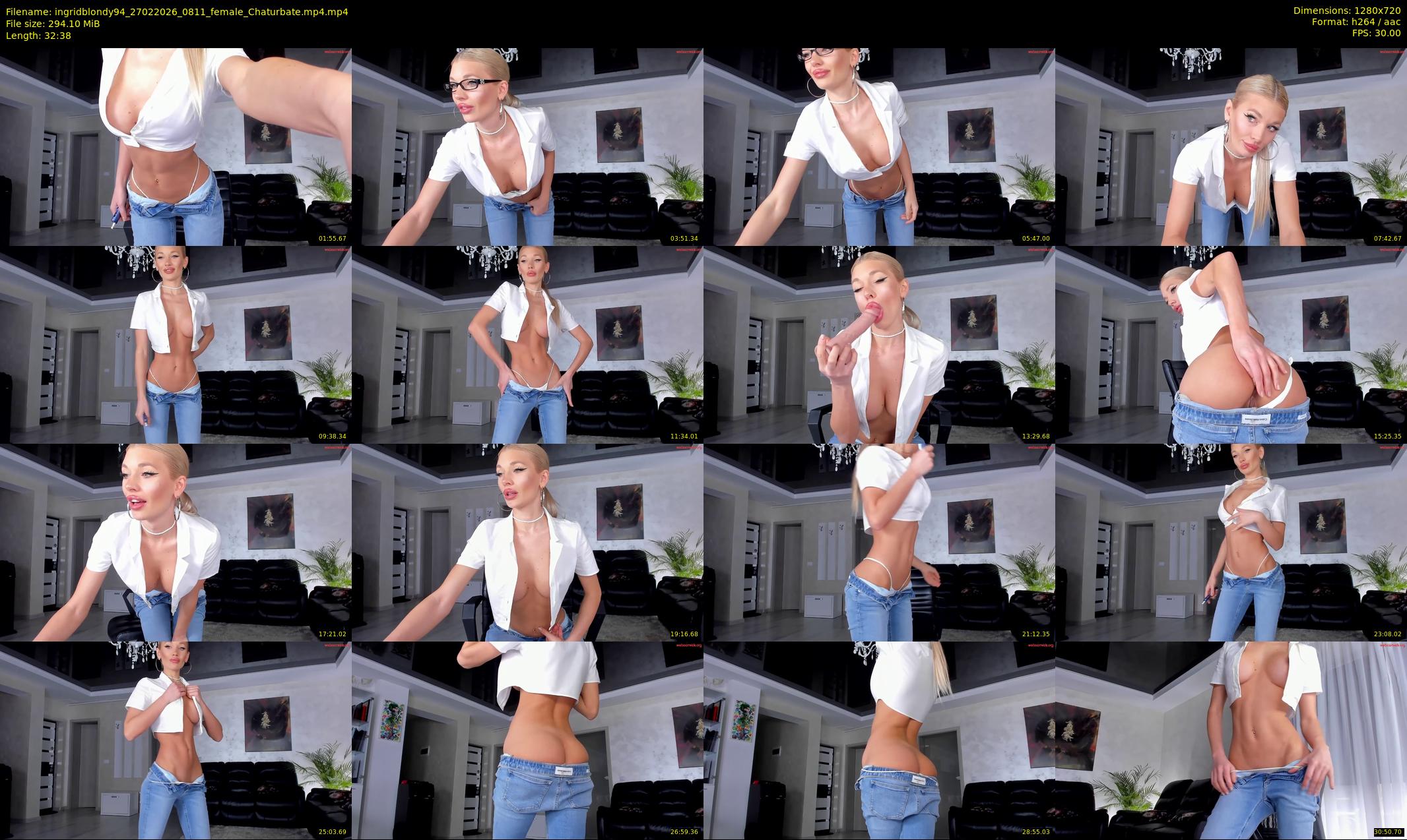 ingridblondy94 — 33 minute Chaturbate female cam show recording, 720p, Feb 27, 2026