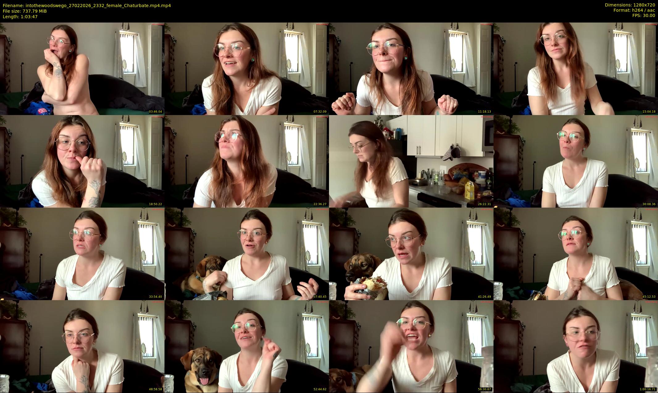 intothewoodswego — 64 minute Chaturbate female cam show recording, 720p, Feb 27, 2026