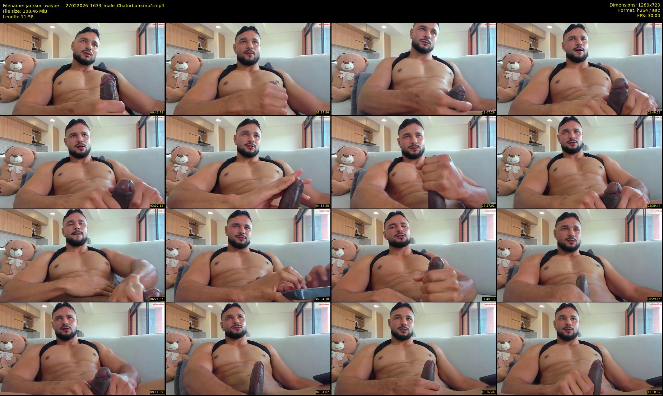 jackson_wayne__ — 12 minute Chaturbate male cam show recording, 720p, Feb 27, 2026