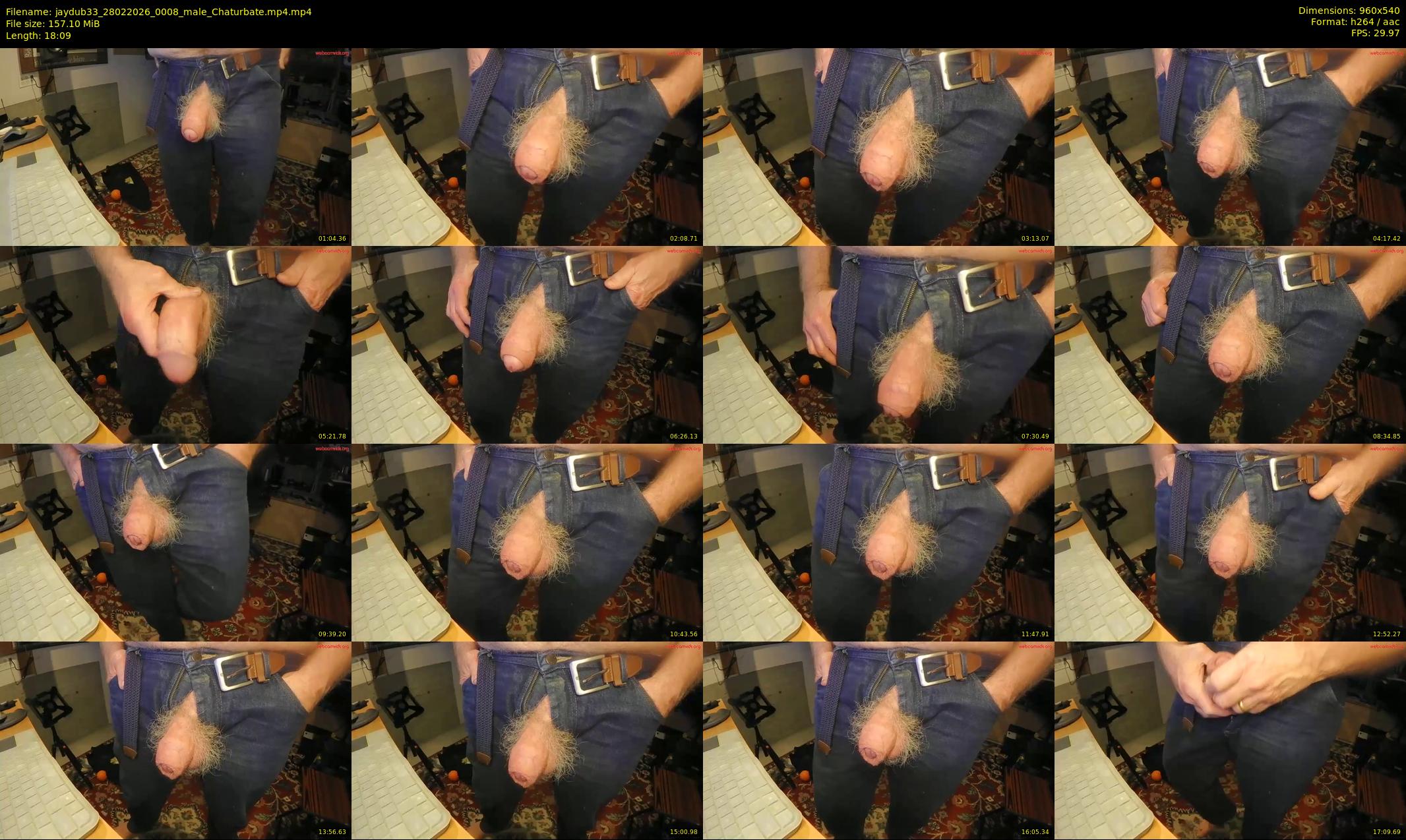 jaydub33 — 19 minute Chaturbate male cam show recording, 480p, Feb 28, 2026