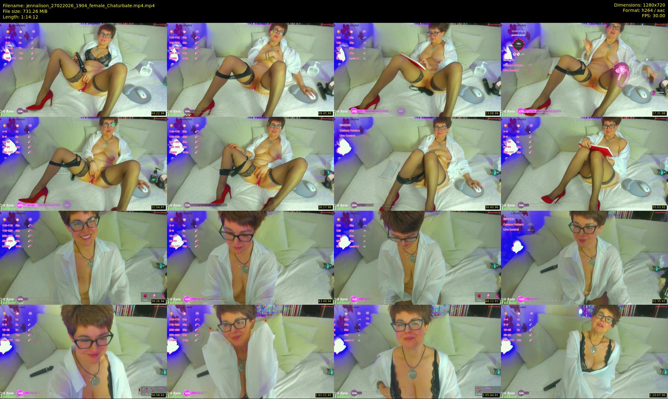 jennalison — 75 minute Chaturbate female cam show recording, 720p, Feb 27, 2026