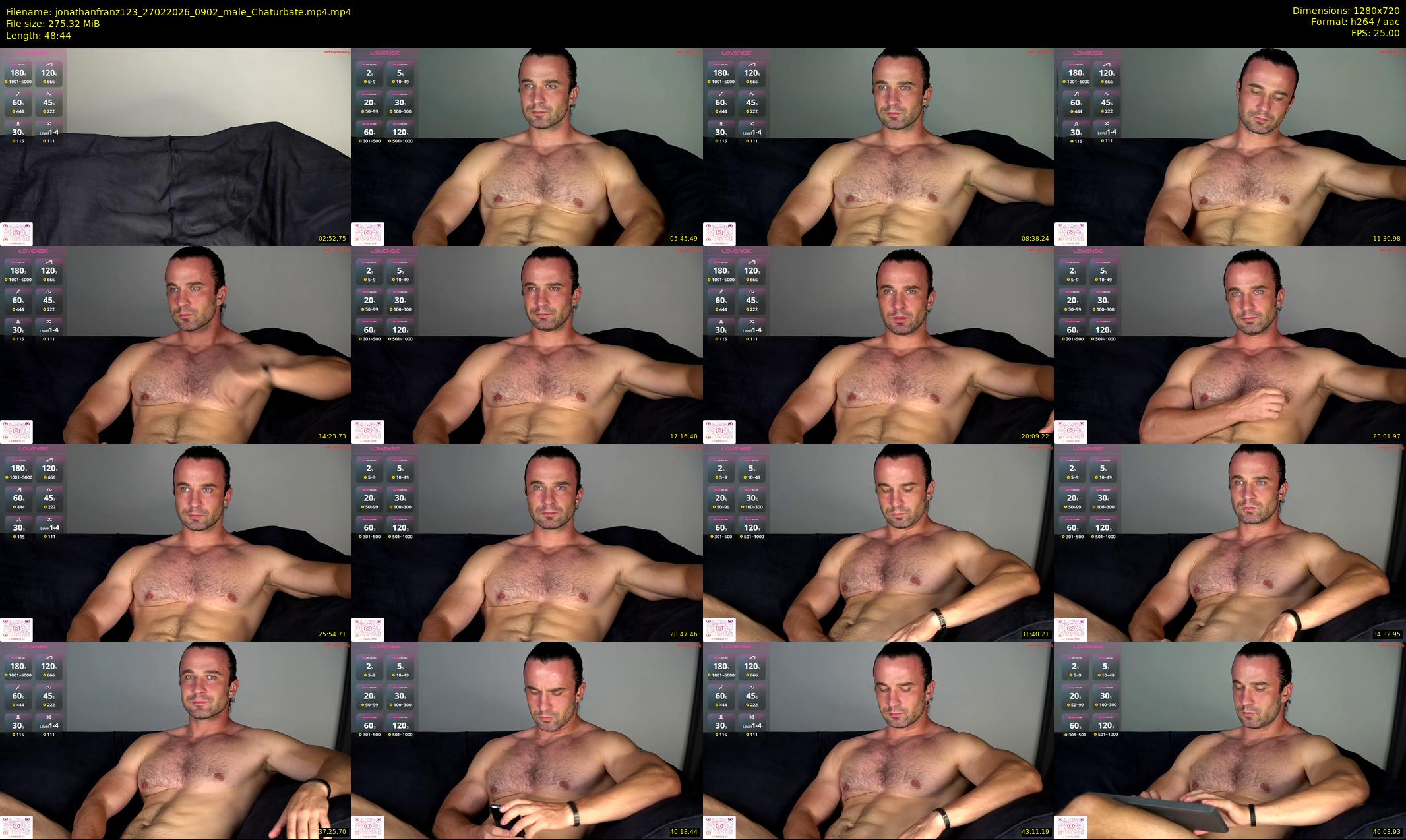 jonathanfranz123 — 49 minute Chaturbate male cam show recording, 720p, Feb 27, 2026