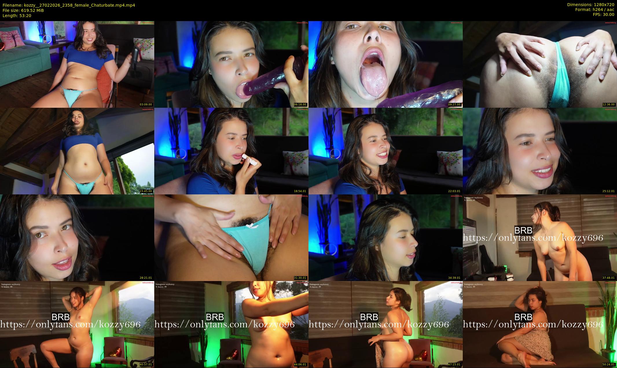 kozzy_ — 54 minute Chaturbate female cam show recording, 720p, Feb 27, 2026