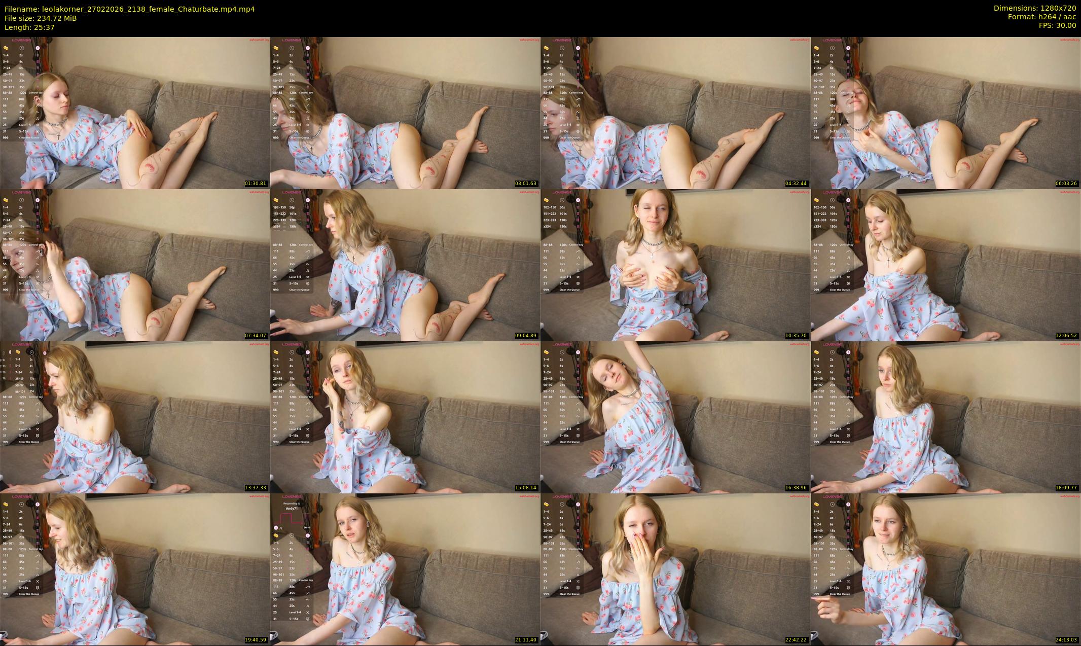 leolakorner — 26 minute Chaturbate female cam show recording, 720p, Feb 27, 2026