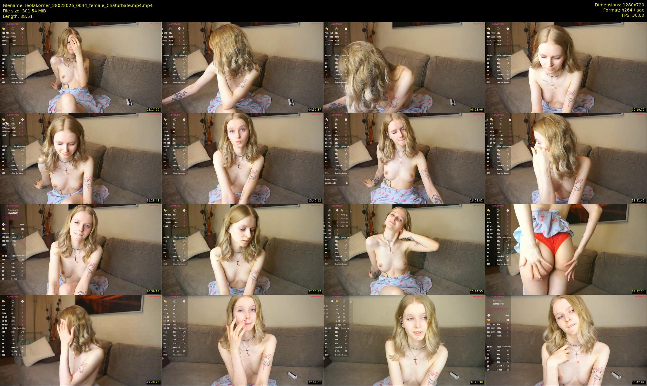 leolakorner — 39 minute Chaturbate female cam show recording, 720p, Feb 28, 2026