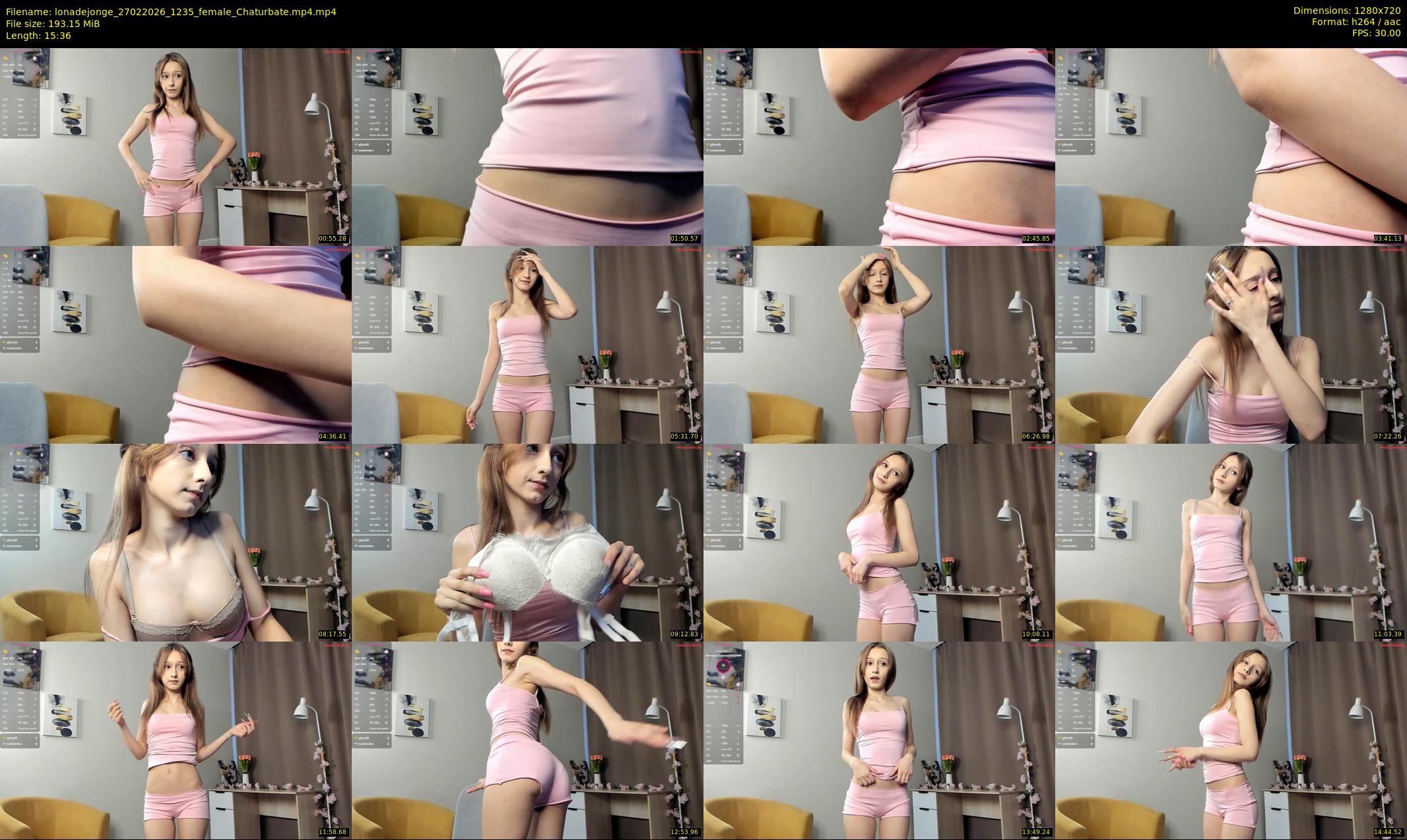 lonadejonge — 16 minute Chaturbate female cam show recording, 720p, Feb 27, 2026