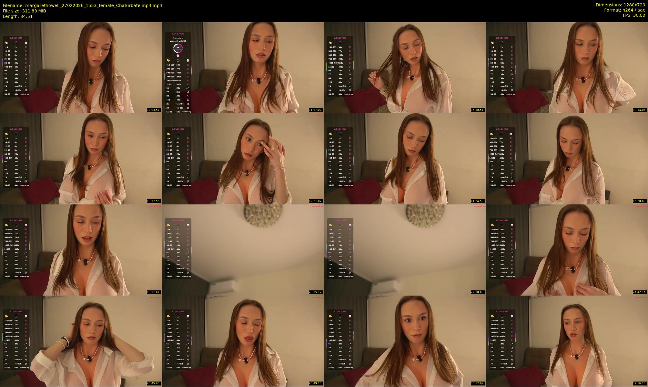 margarethowell — 35 minute Chaturbate female cam show recording, 720p, Feb 27, 2026