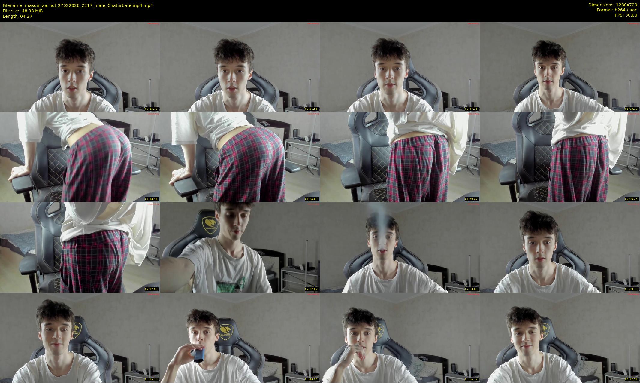 mason_warhol — 5 minute Chaturbate male cam show recording, 720p, Feb 27, 2026