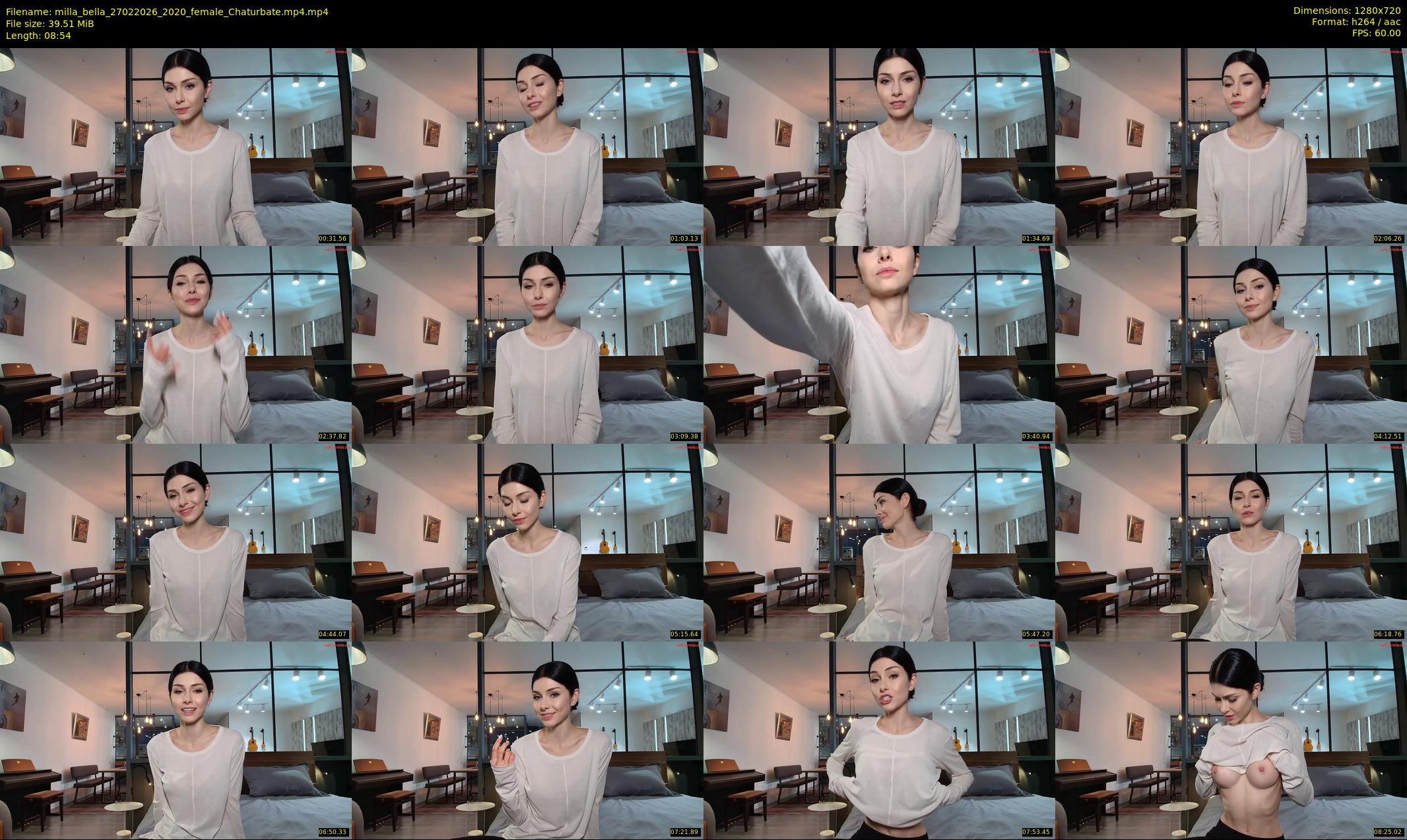 milla_bella — 9 minute Chaturbate female cam show recording, 720p, Feb 27, 2026
