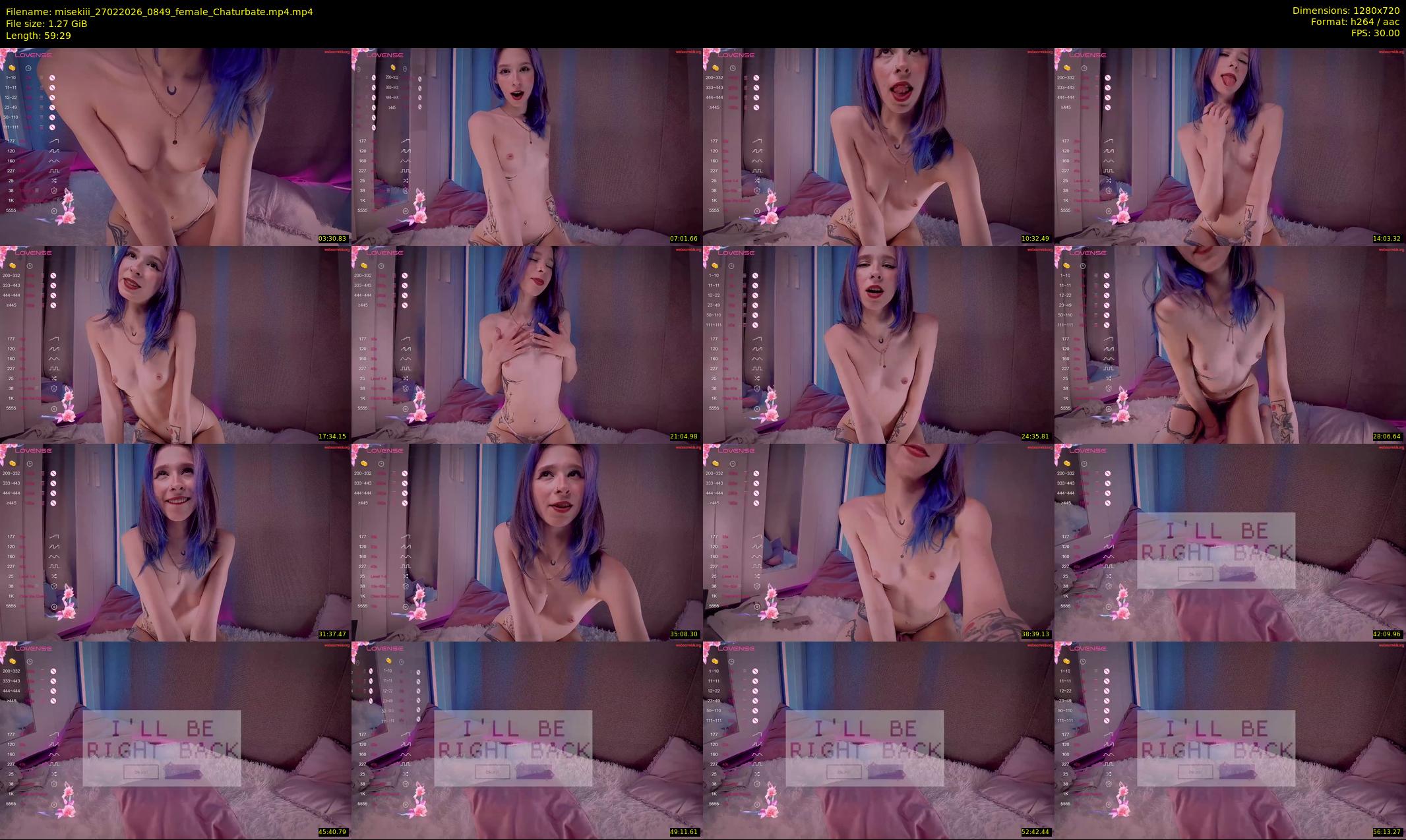 misekiii — 60 minute Chaturbate female cam show recording, 720p, Feb 27, 2026