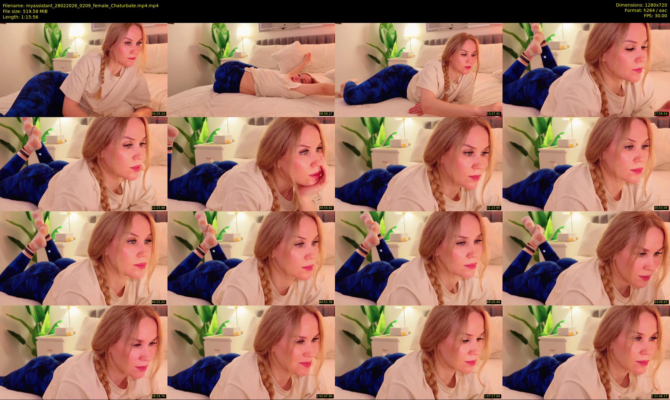 myassistant — 76 minute Chaturbate female cam show recording, 720p, Feb 28, 2026
