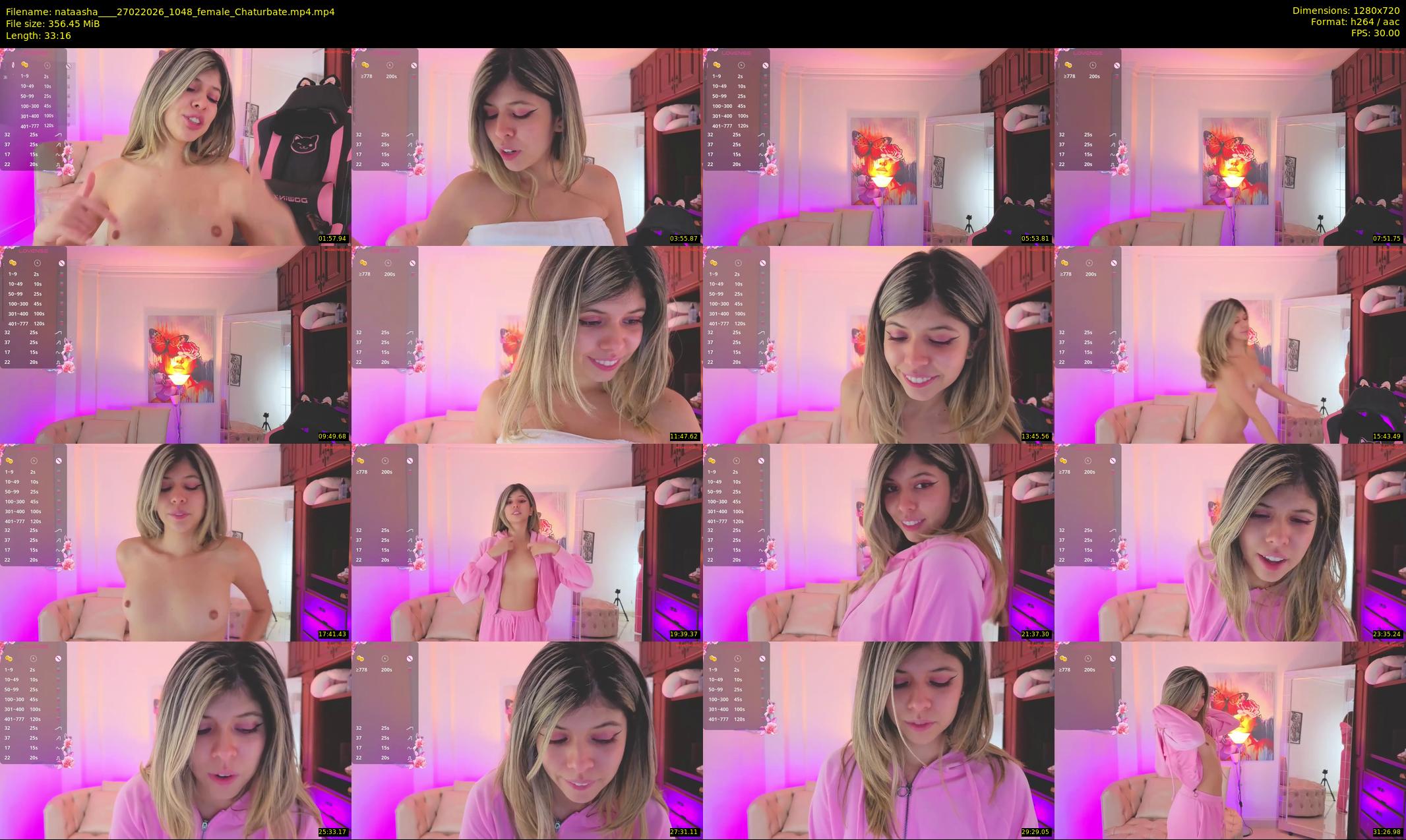 nataasha___ — 34 minute Chaturbate female cam show recording, 720p, Feb 27, 2026